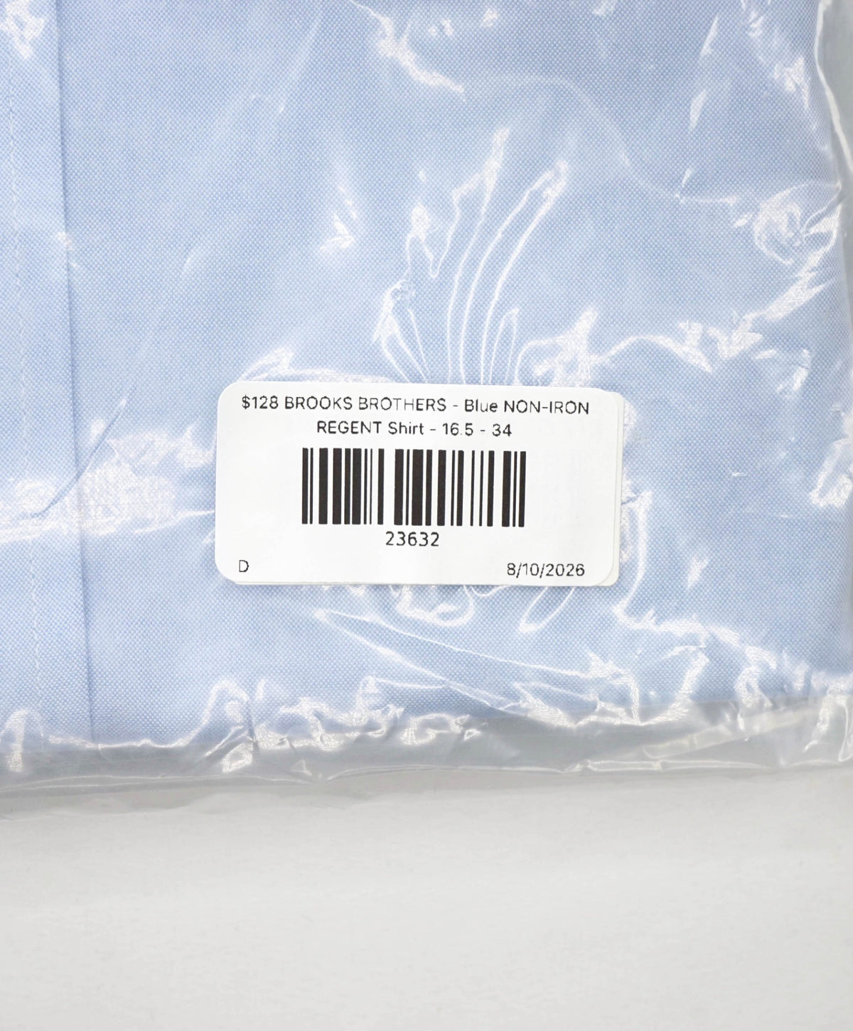 $128 BROOKS BROTHERS - Blue NON-IRON REGENT Shirt - 16.5 - 34