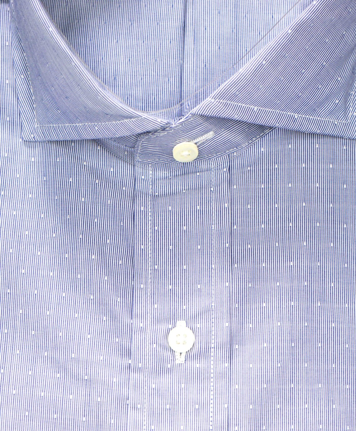 $128 BROOKS BROTHERS - Blue Stripe MILANO Shirt - 17 - 35