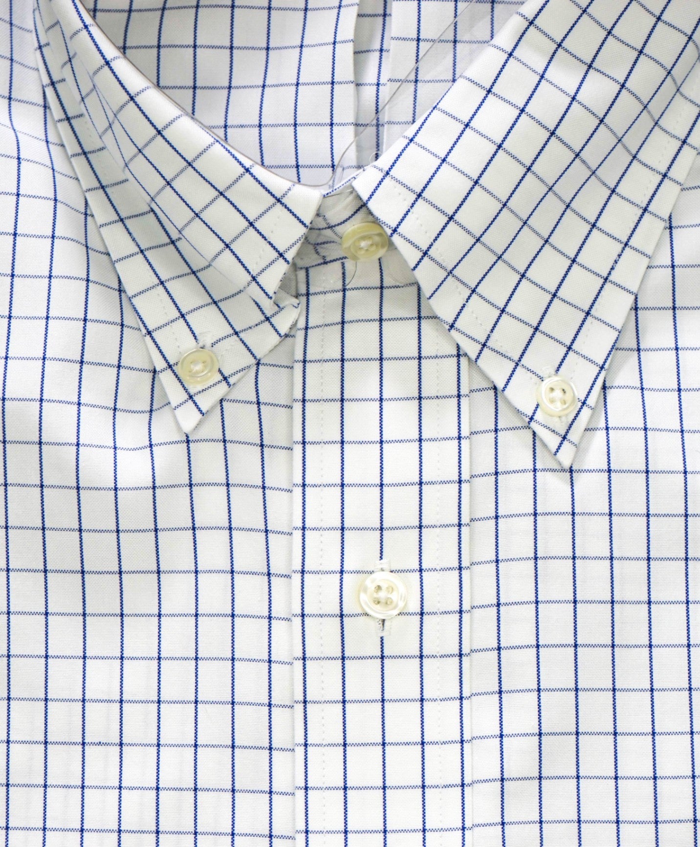 $128 BROOKS BROTHERS - Blue Check NON-IRON REGENT Shirt - 17 - 34