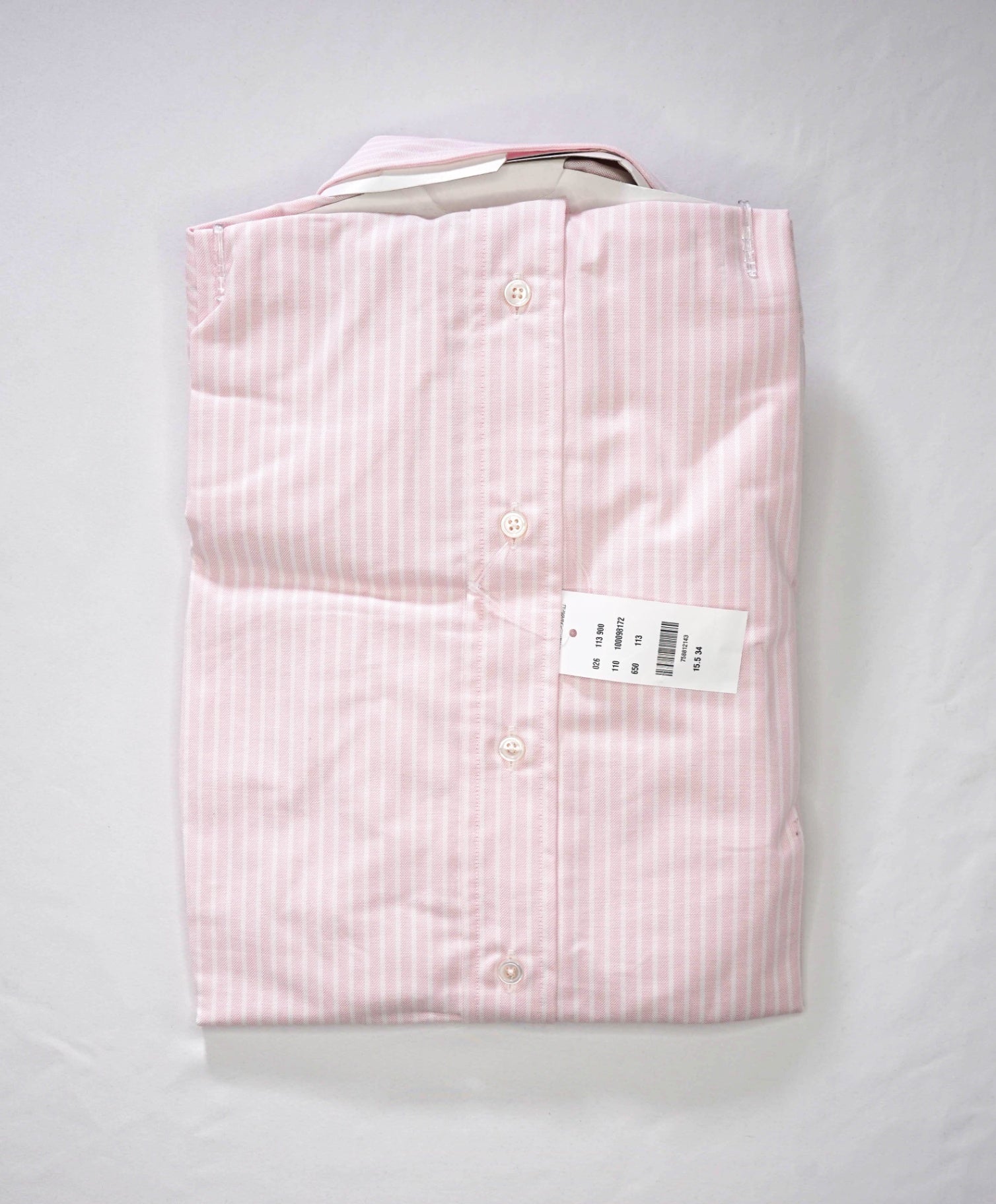$198 BROOKS BROTHERS - Pink Stripe MADE IN USA MILANO Shirt - 15.5 - 34
