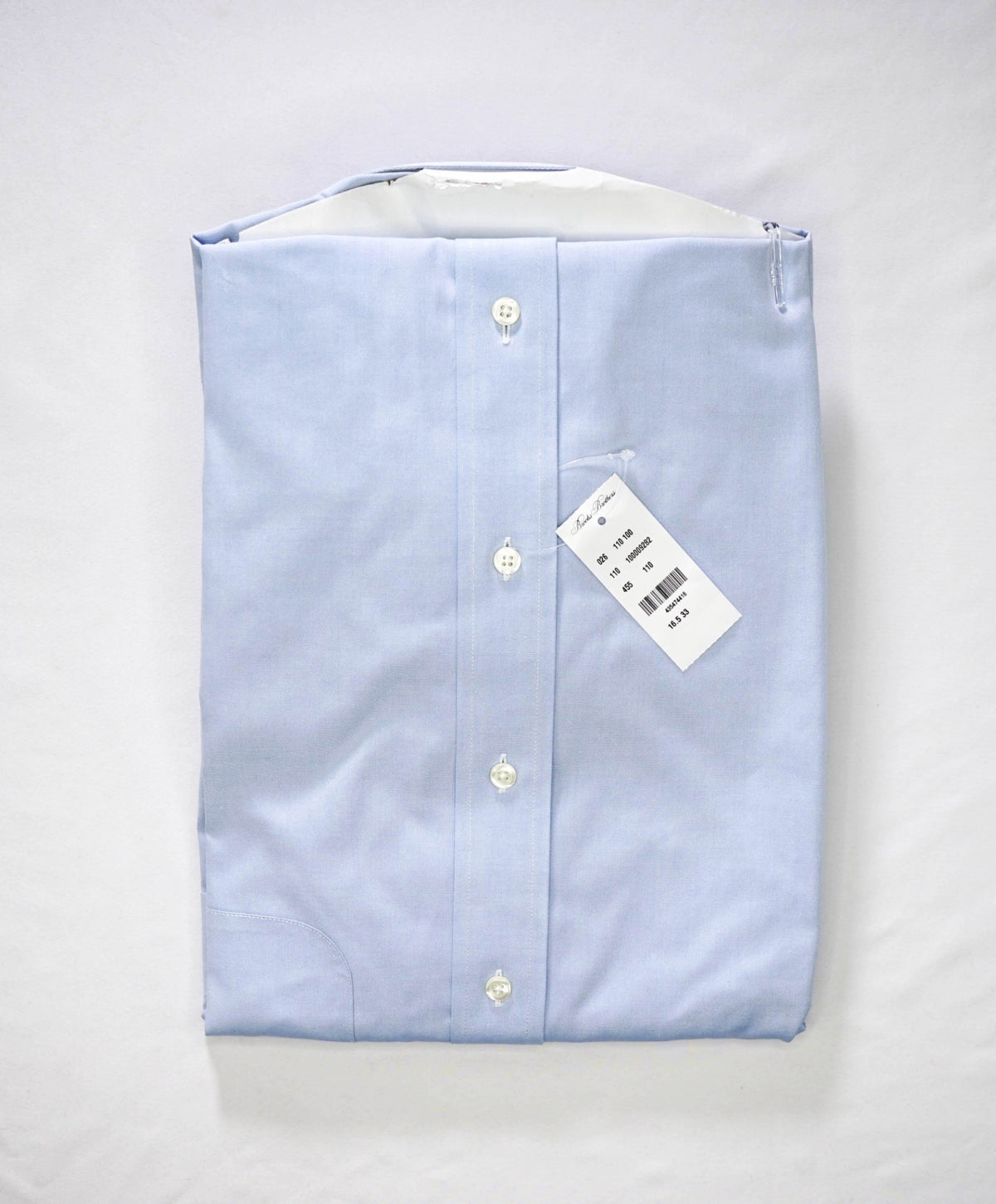 $128 BROOKS BROTHERS - Blue NON-IRON REGENT Shirt - 16.5 - 33
