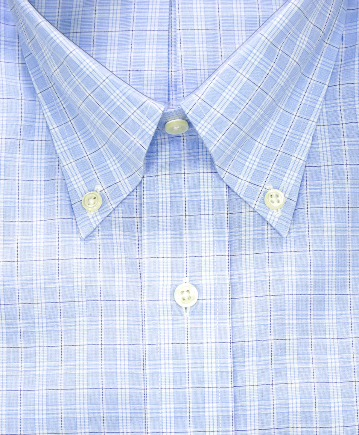 $128 BROOKS BROTHERS - Blue Plaid NON-IRON REGENT Shirt - 17 - 35