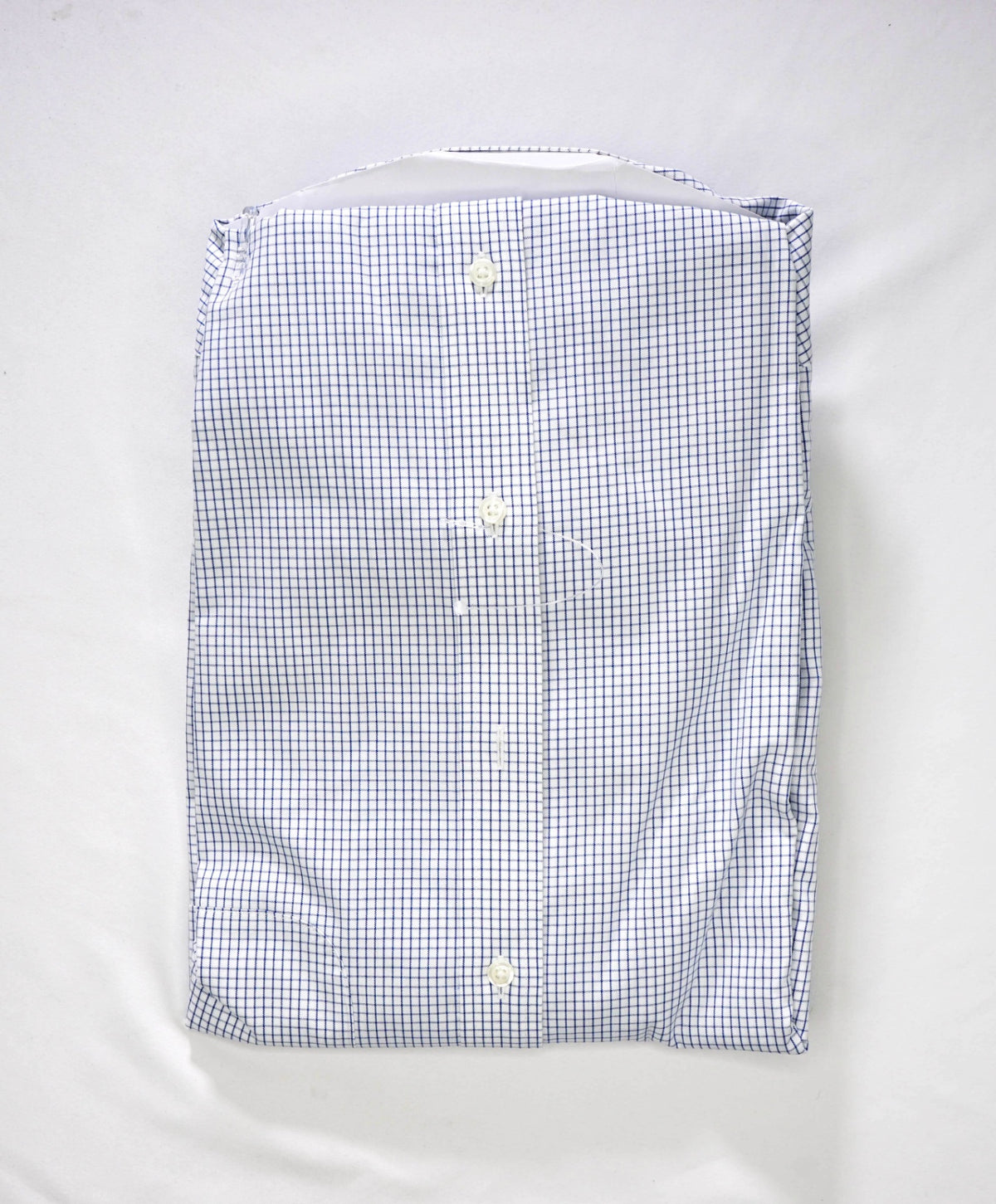 $128 BROOKS BROTHERS - Blue Check NON-IRON REGENT Shirt - 17.5 - 36/37