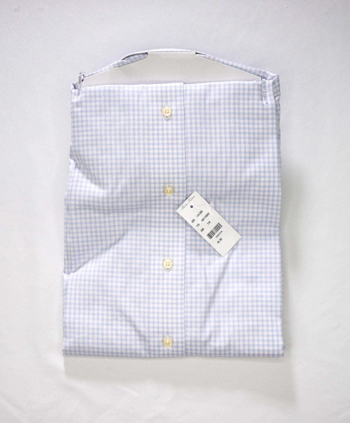 $128 BROOKS BROTHERS - Blue/Pink Check NON-IRON REGENT Shirt - 16 - 35