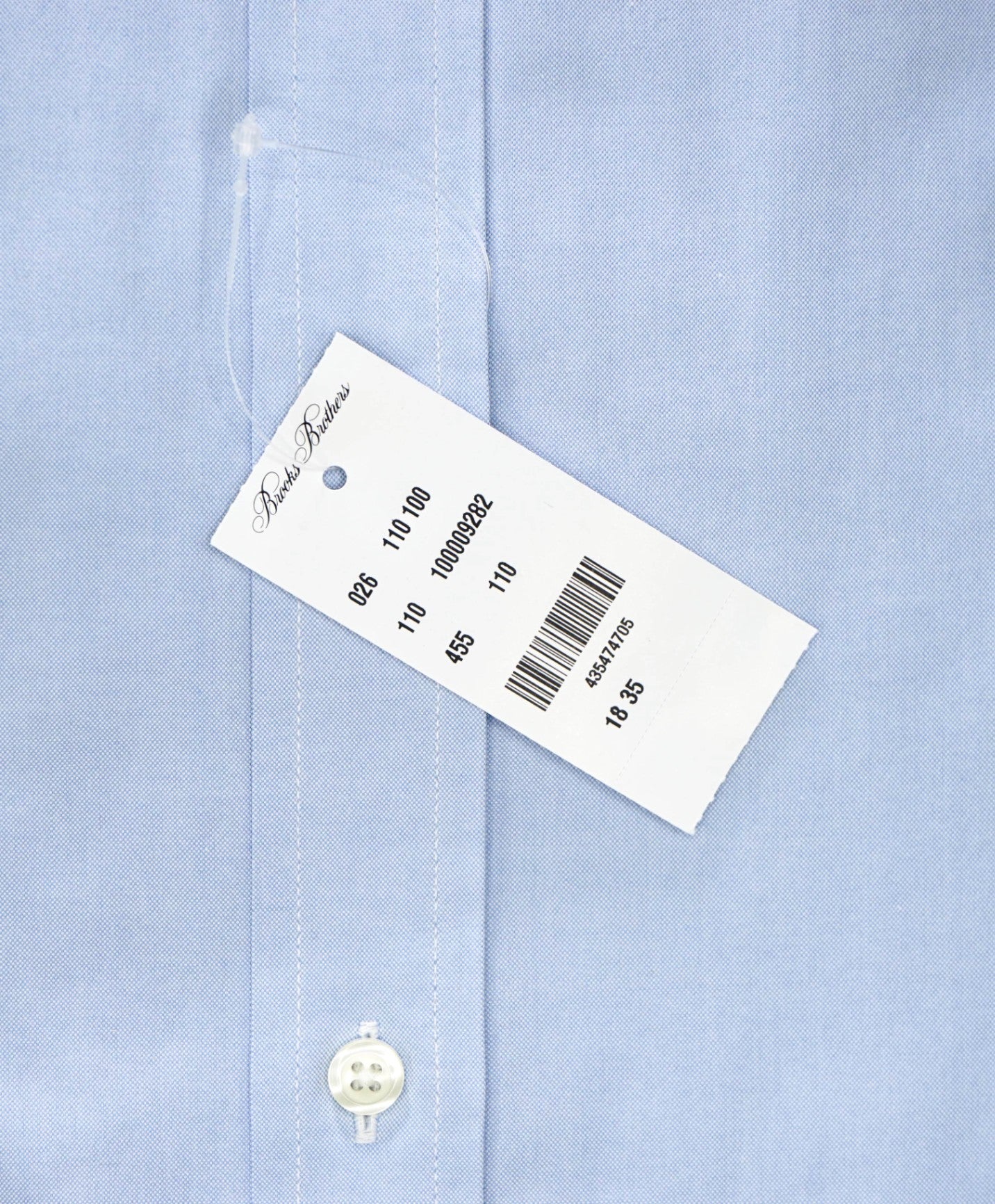 $128 BROOKS BROTHERS - Blue NON-IRON REGENT Shirt - 18 - 35
