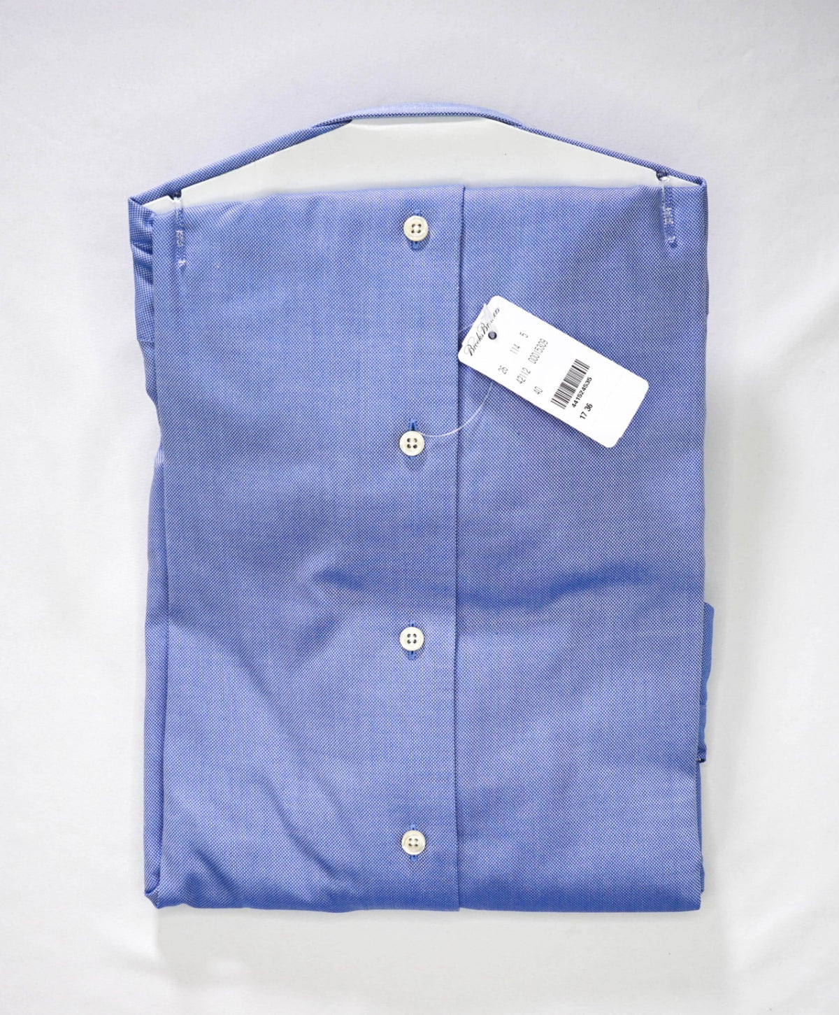 $128 BROOKS BROTHERS - Blue NON-IRON REGENT Shirt - 17 - 36