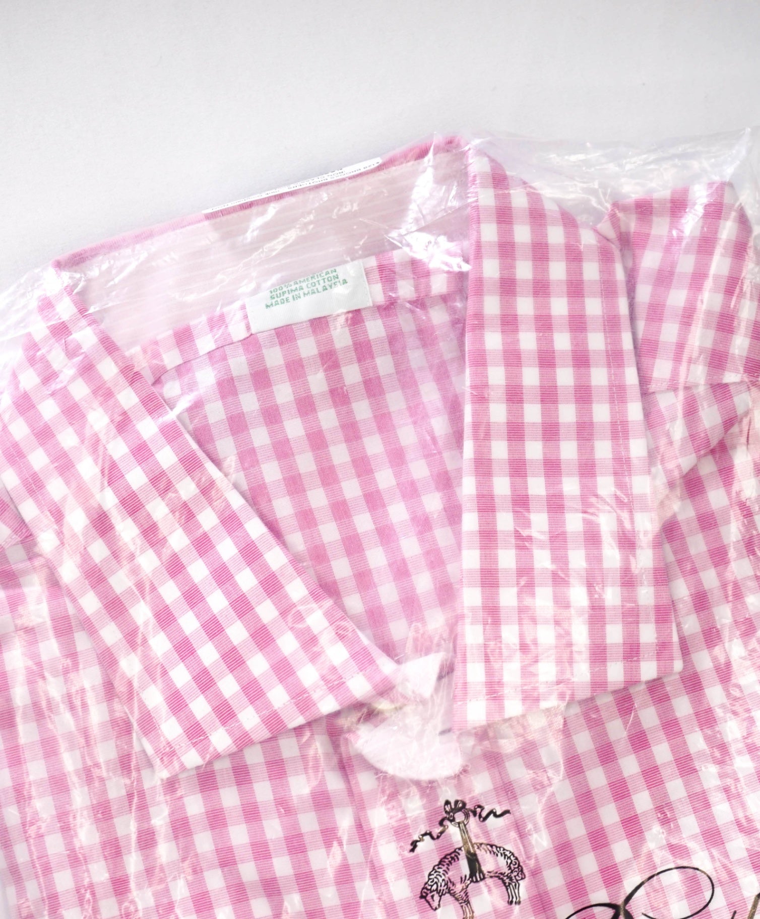 $128 BROOKS BROTHERS - Pink Gingham NON-IRON CLASSIC Shirt - 17 - 34