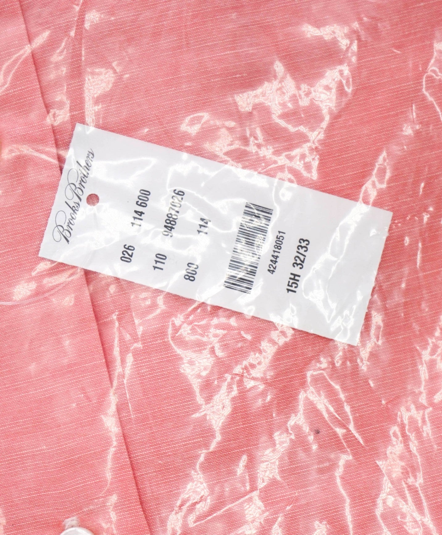 BROOKS BROTHERS - Pink MADE IN ITALY Shirt - 15.5 - 32/33