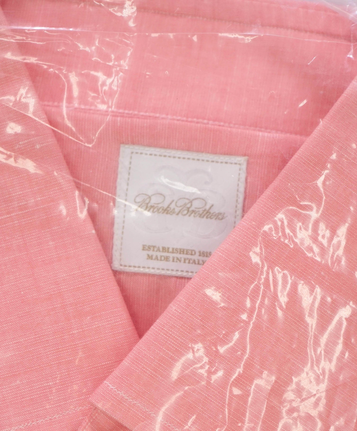 BROOKS BROTHERS - Pink MADE IN ITALY Shirt - 15.5 - 32/33