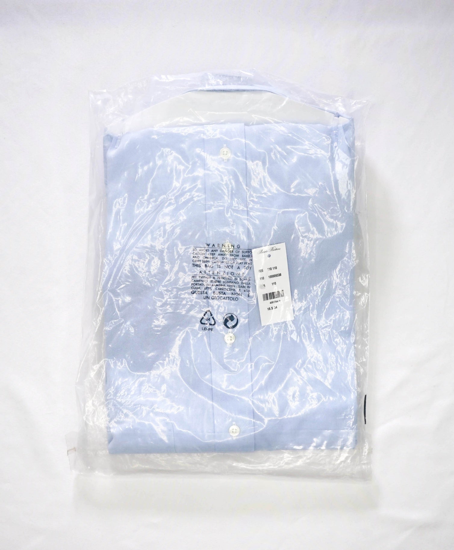 $128 BROOKS BROTHERS - Blue NON-IRON MADISON Shirt - 16.5 - 34