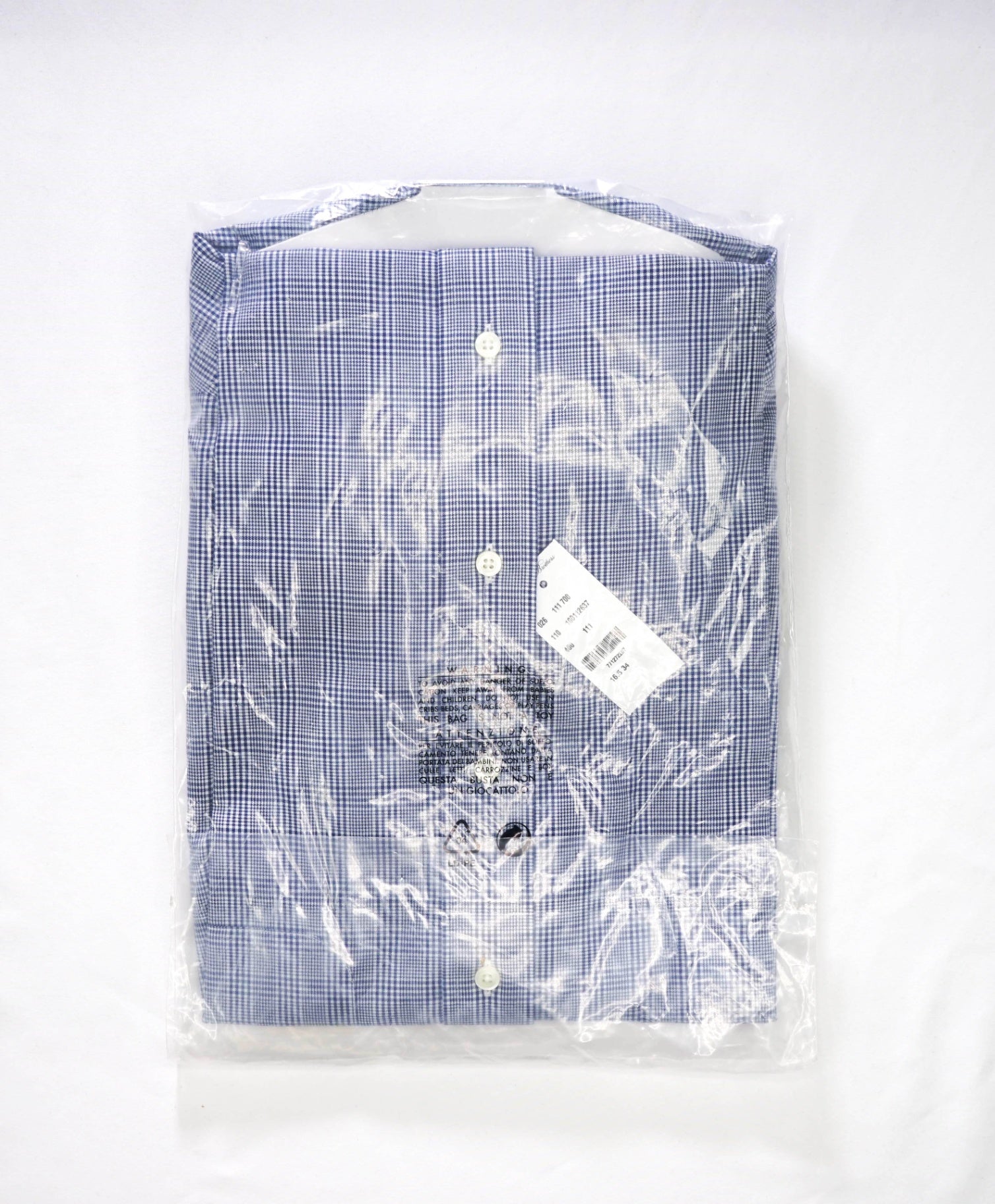 $128 BROOKS BROTHERS - Blue Plaid NON-IRON MILANO Shirt - 16.5 - 34