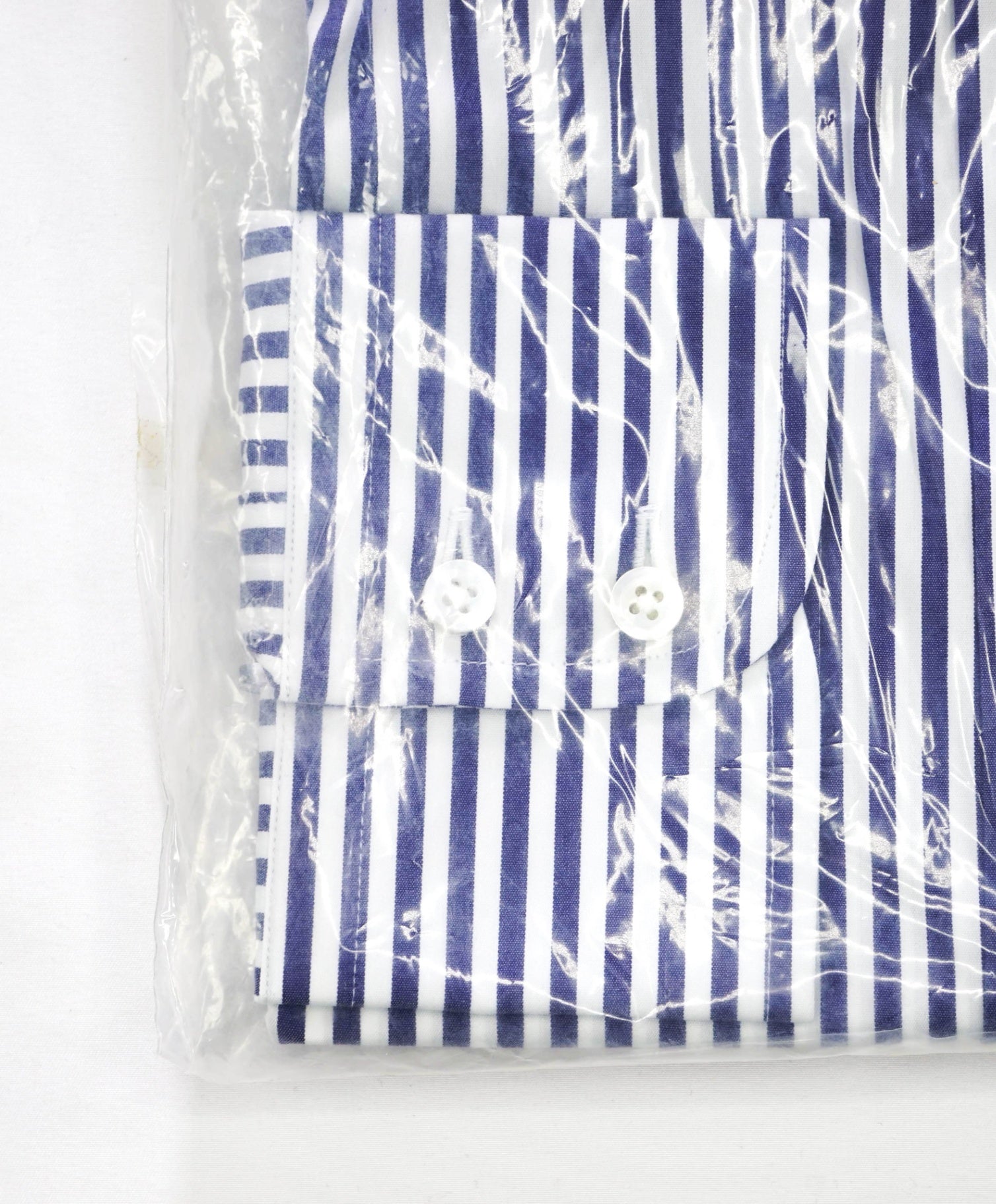 $198 BROOKS BROTHERS - Blue Stripe MADE IN USA Shirt - 15.5 - 34