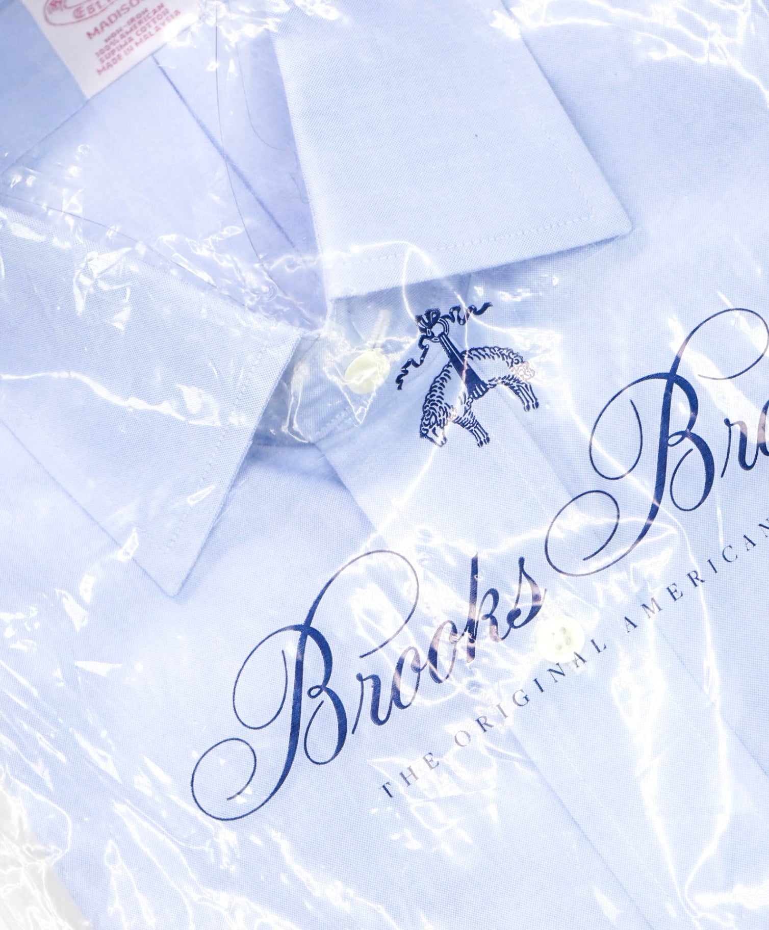 $128 BROOKS BROTHERS - Blue NON-IRON MADISON Shirt - 16 - 36