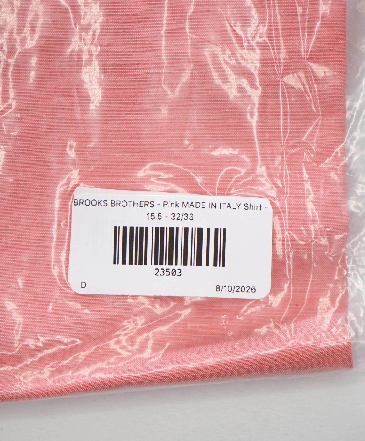 BROOKS BROTHERS - Pink MADE IN ITALY Shirt - 15.5 - 32/33