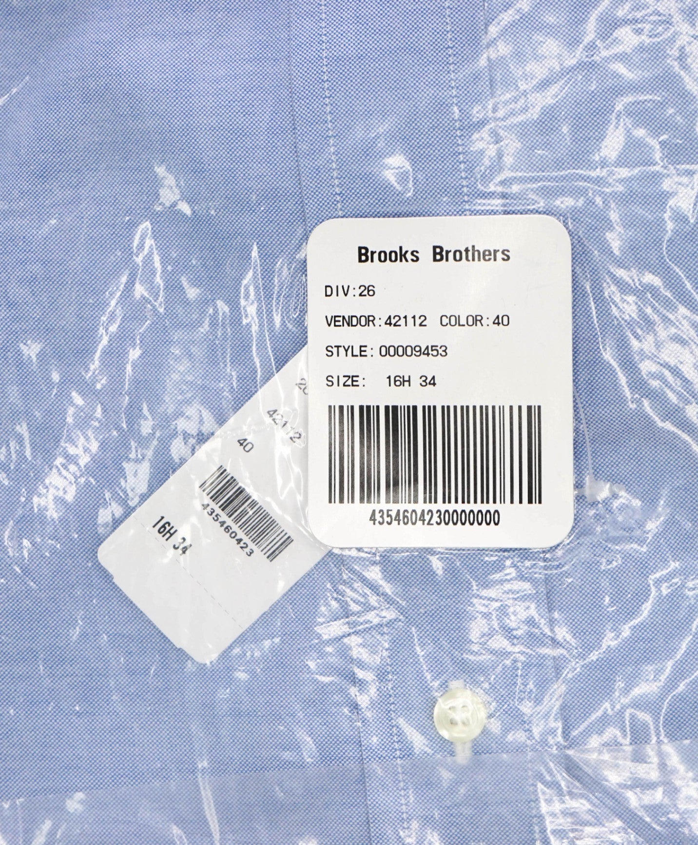 $128 BROOKS BROTHERS - Blue NON-IRON MADISON Shirt - 16.5 - 34