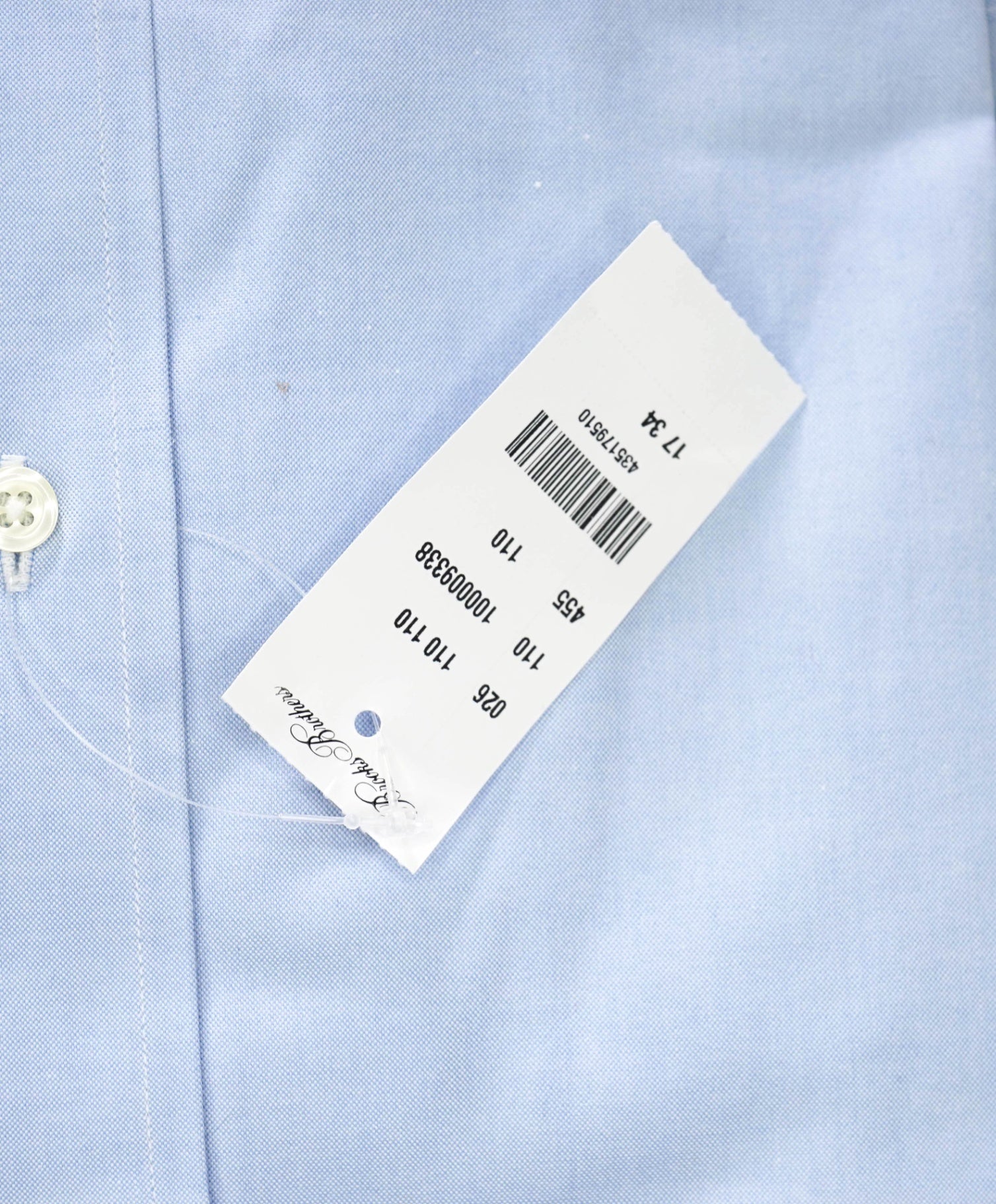 $128 BROOKS BROTHERS - Blue NON-IRON MADISON Shirt - 17 - 34