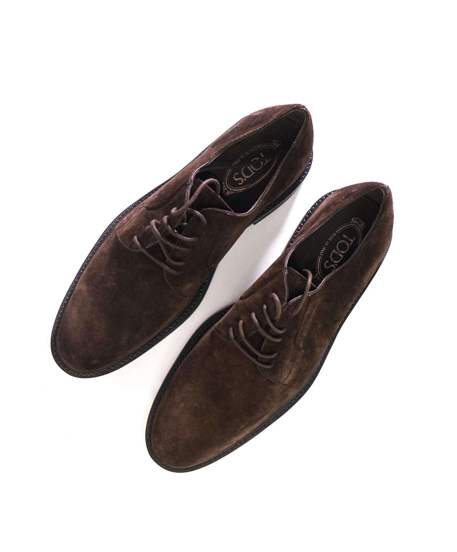 $875 TOD'S - Brown Suede Derby - US 11 (UK 10)