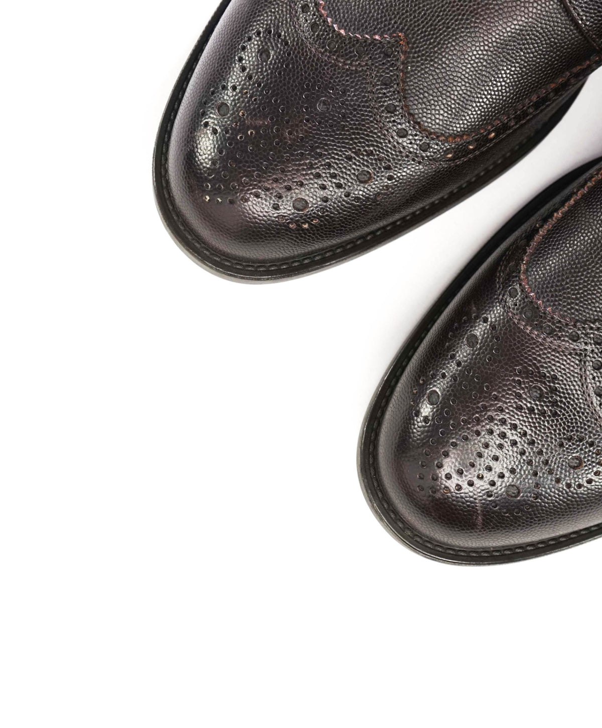 $700 FRATELLI ROSSETTI - Brown Pebble Leather Derby - US 11 (UK10)