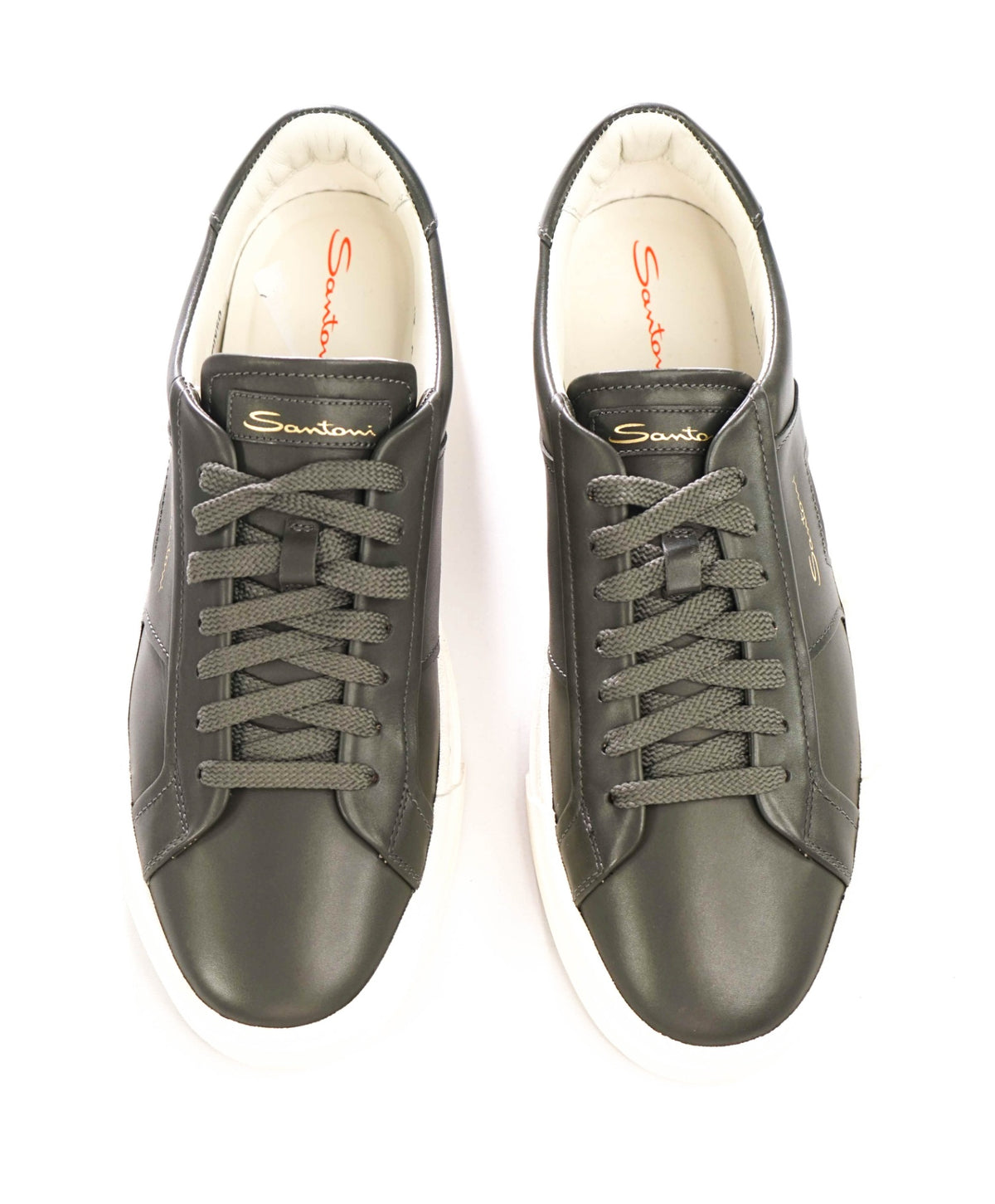 $720 SANTONI - Green Double Monk Sneakers - US 10 (9UK)