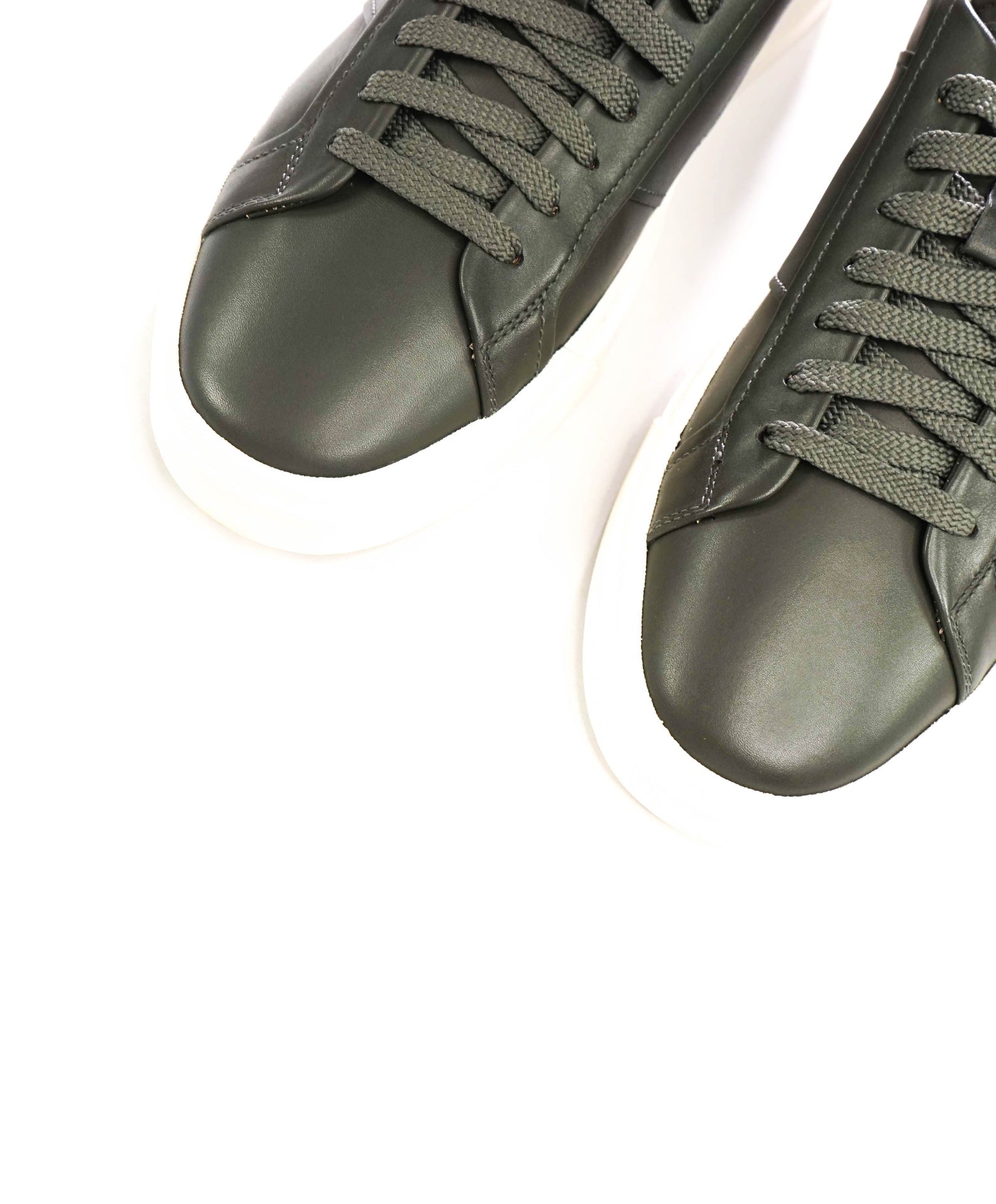 $720 SANTONI - Green Double Monk Sneakers - US 10 (9UK)
