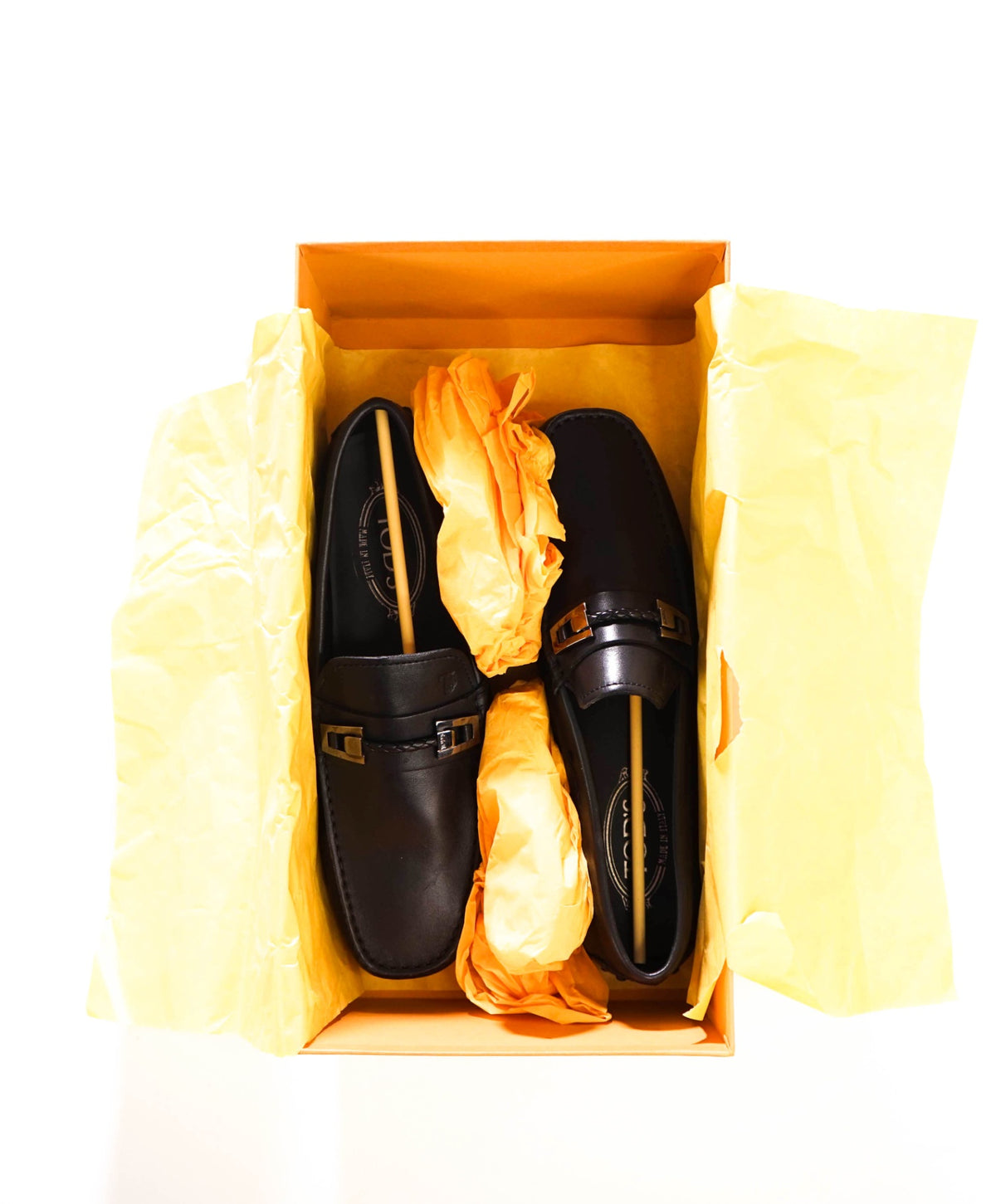 $750 TOD'S - Black Leather City Driving Loafers - US 8 (7UK)