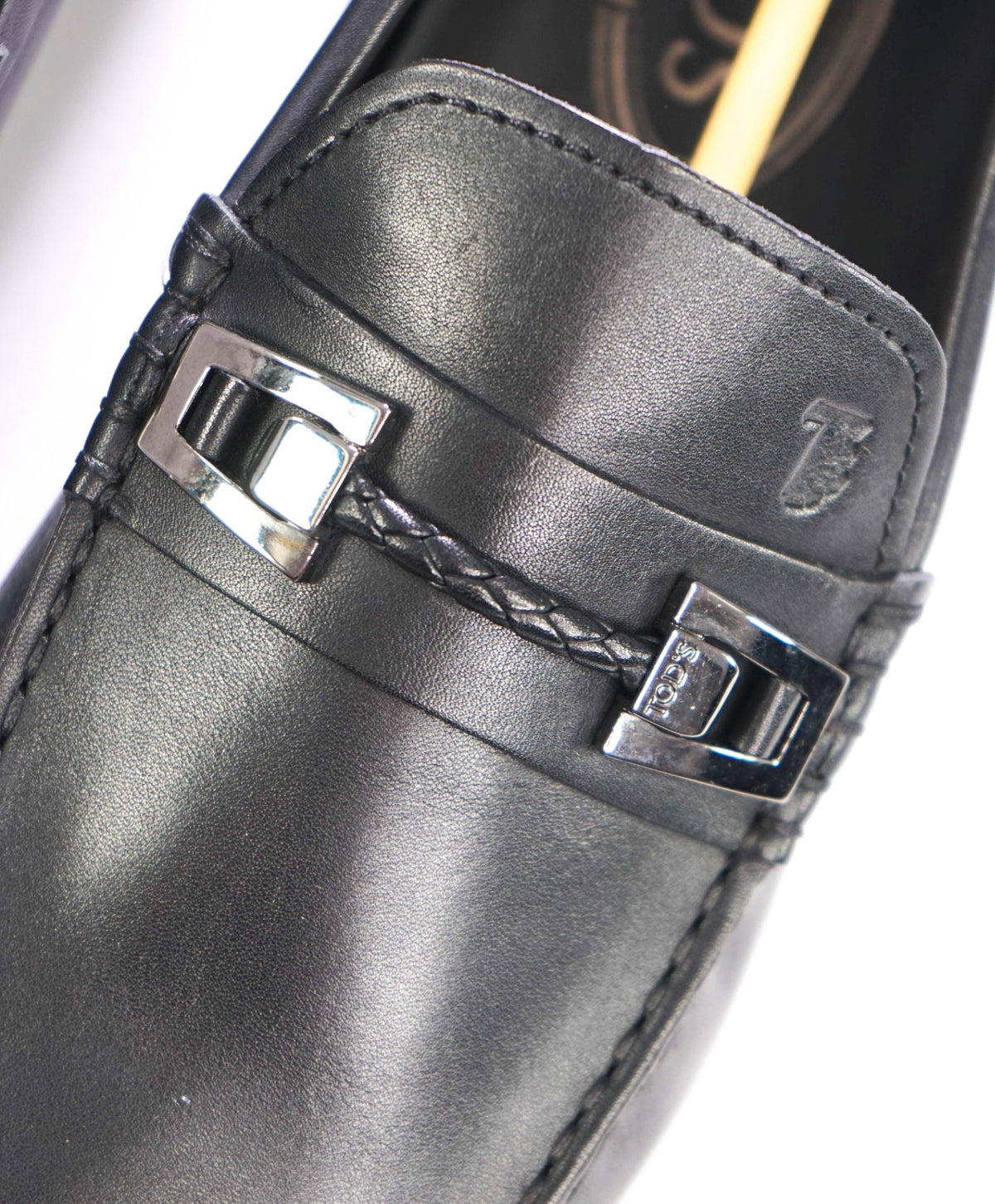 $750 TOD'S - Black Leather City Driving Loafers - US 8 (7UK)