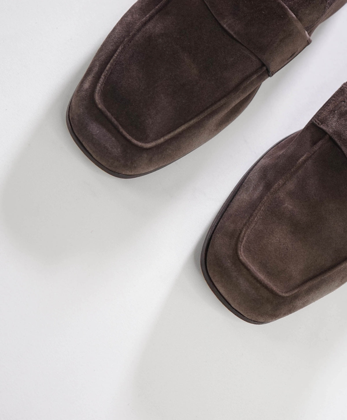 $895 FERRAGAMO - "CRYSTAL" Brown Suede Loafers - 12 EE