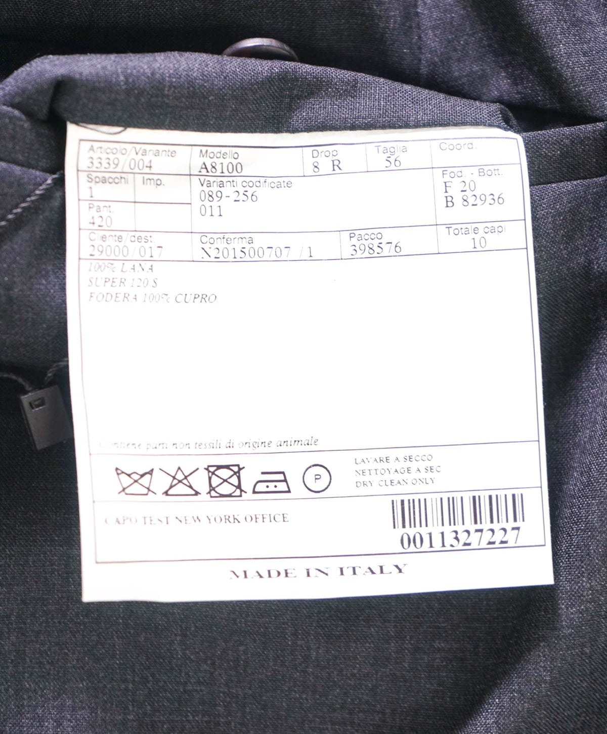$1,850 PRADA - Dark Gray 140's Wool Pants - 38W