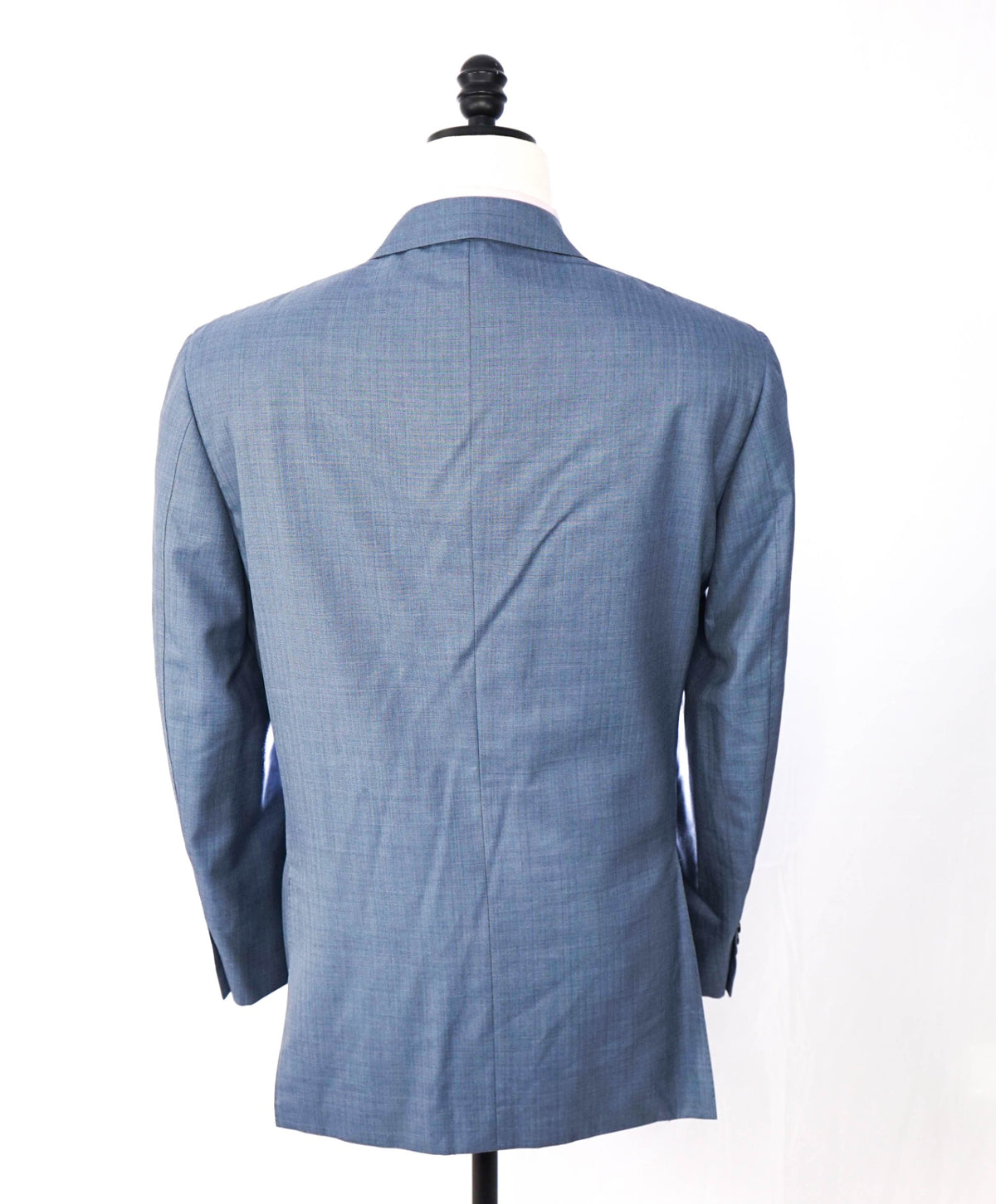 $3,000 CANALI - "EXCLUSIVE" Blue/Gray Stripe Wool/Silk Suit - 44R
