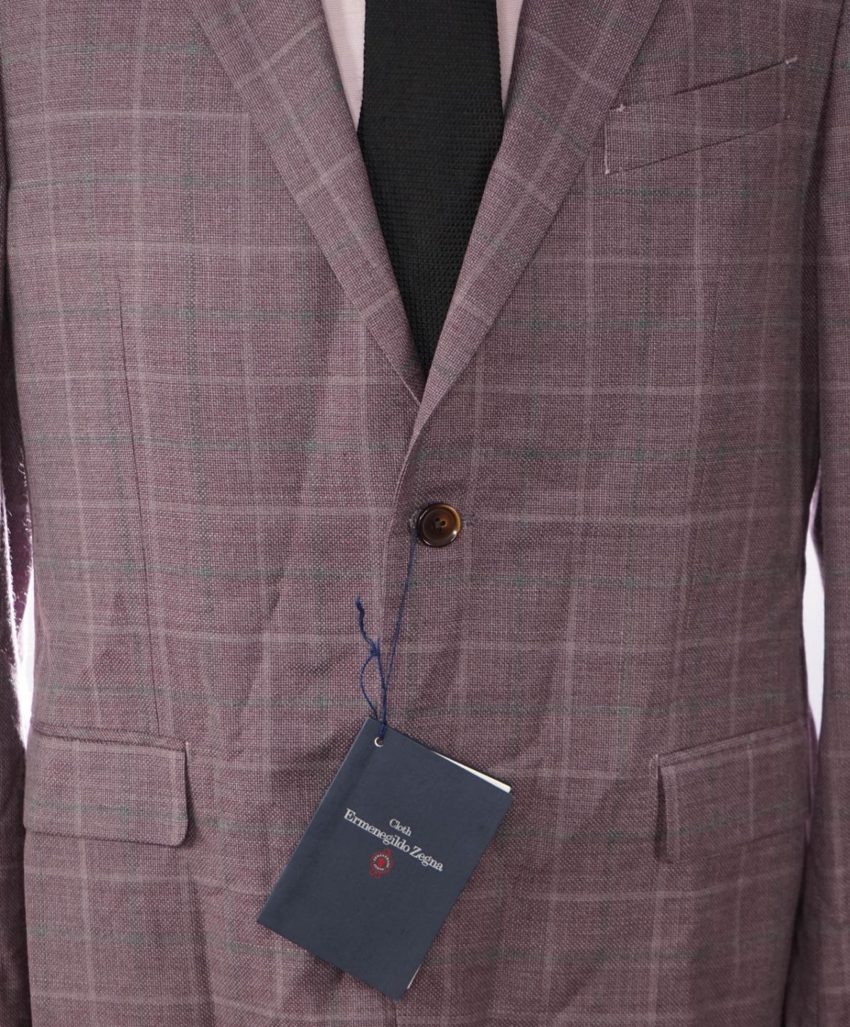 $995 ZEGNA for BARNEYS NEWYORK - Plaid Wool/Silk Blazer - 42R