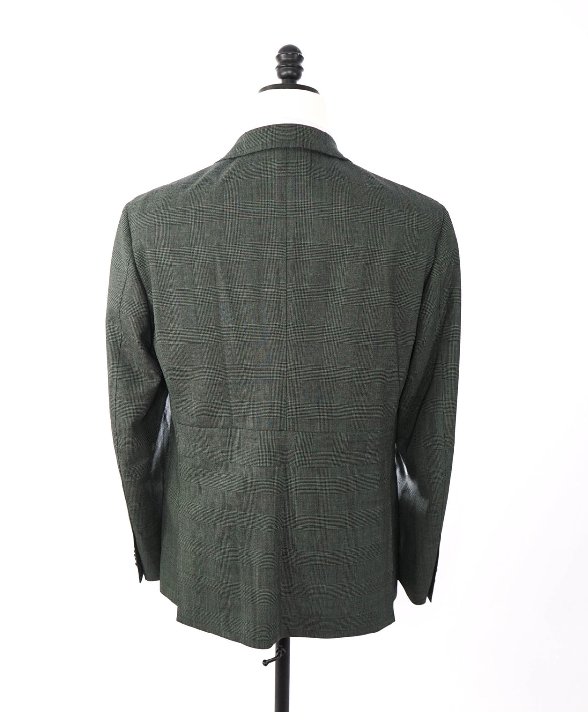 BACK LAWRENCE - Green Prince of Wales CANVASSED Blazer - 42R