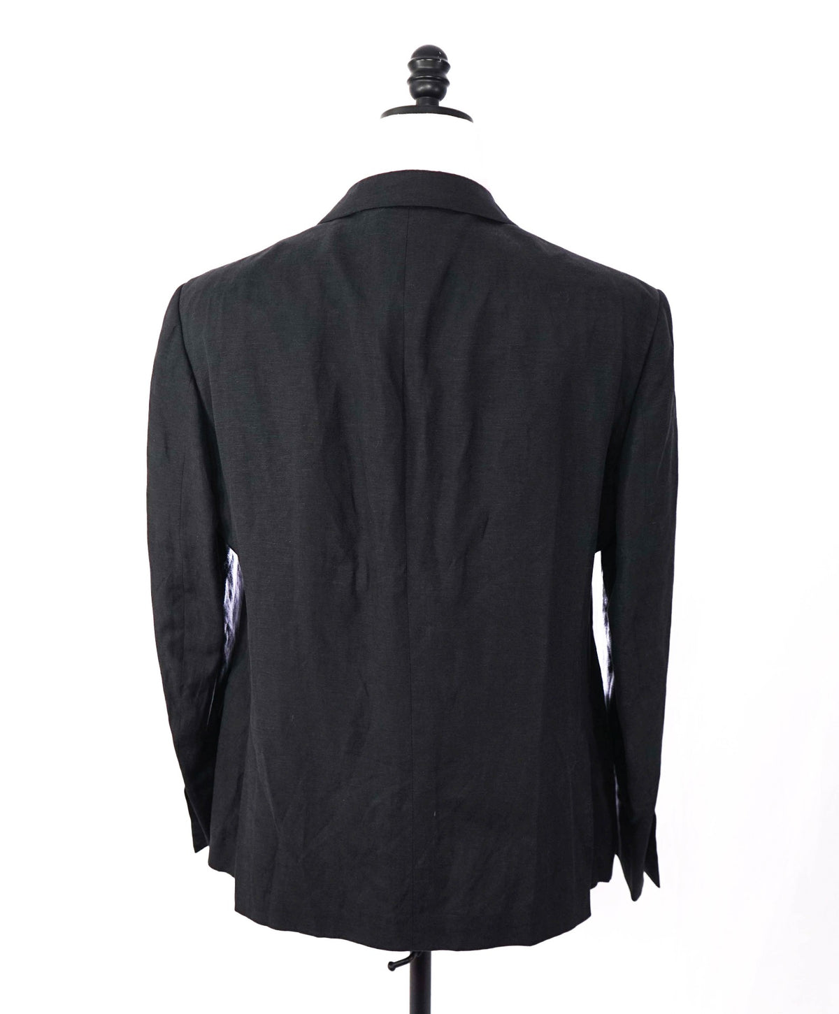 $2,995 RALPH LAUREN PURPLE LABEL - Black Linen/Silk Blazer - 46R