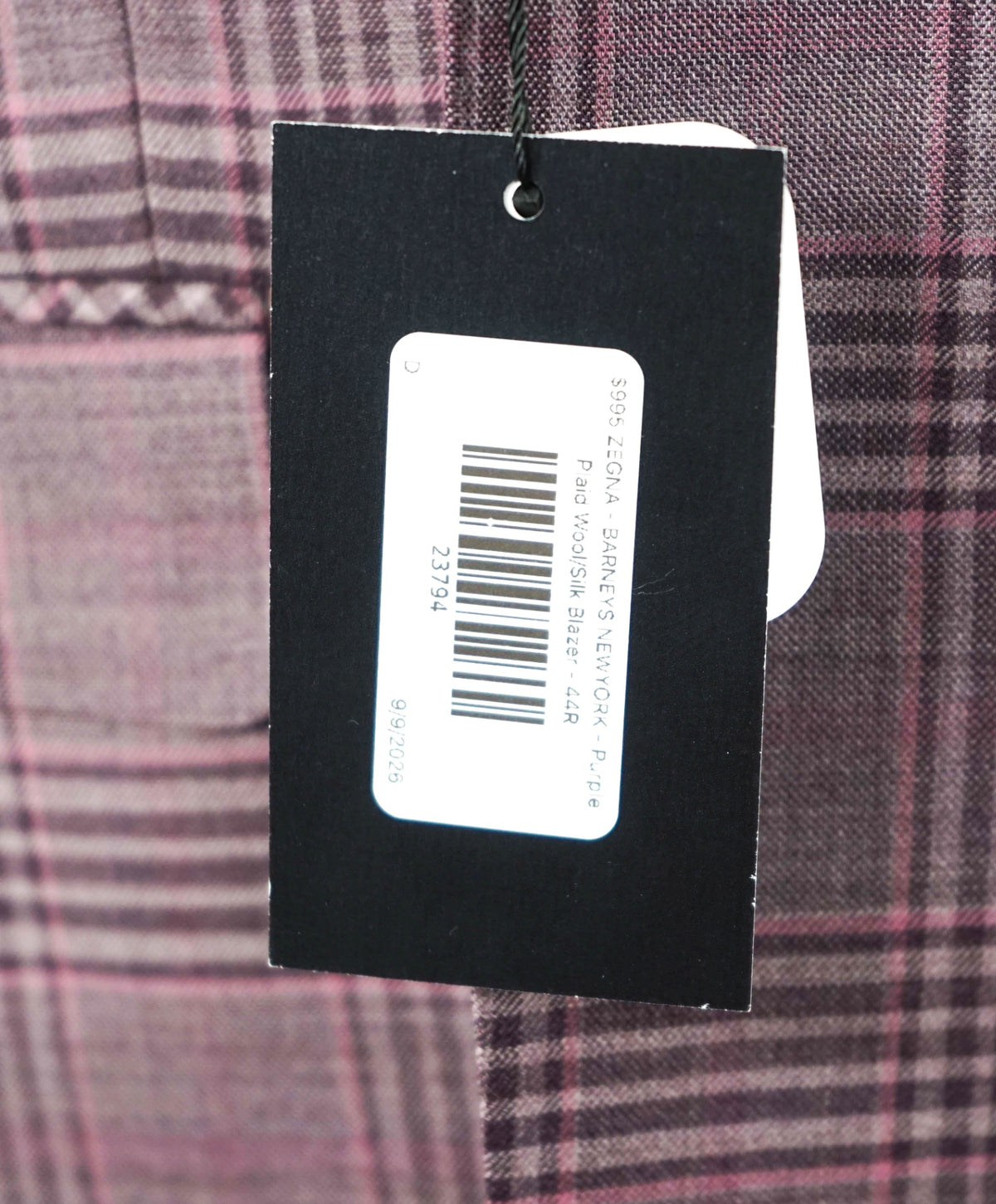 $995 ZEGNA for BARNEYS NY - Purple Wool/Silk Blazer - 44R