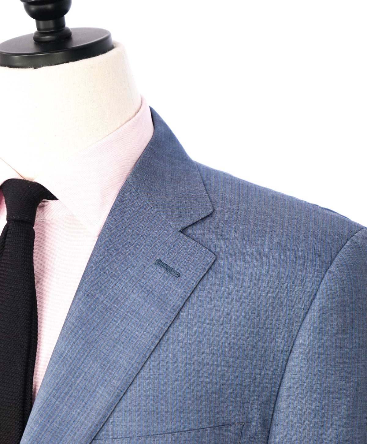 $3,000 CANALI - "EXCLUSIVE" Blue/Gray Stripe Wool/Silk Suit - 44R