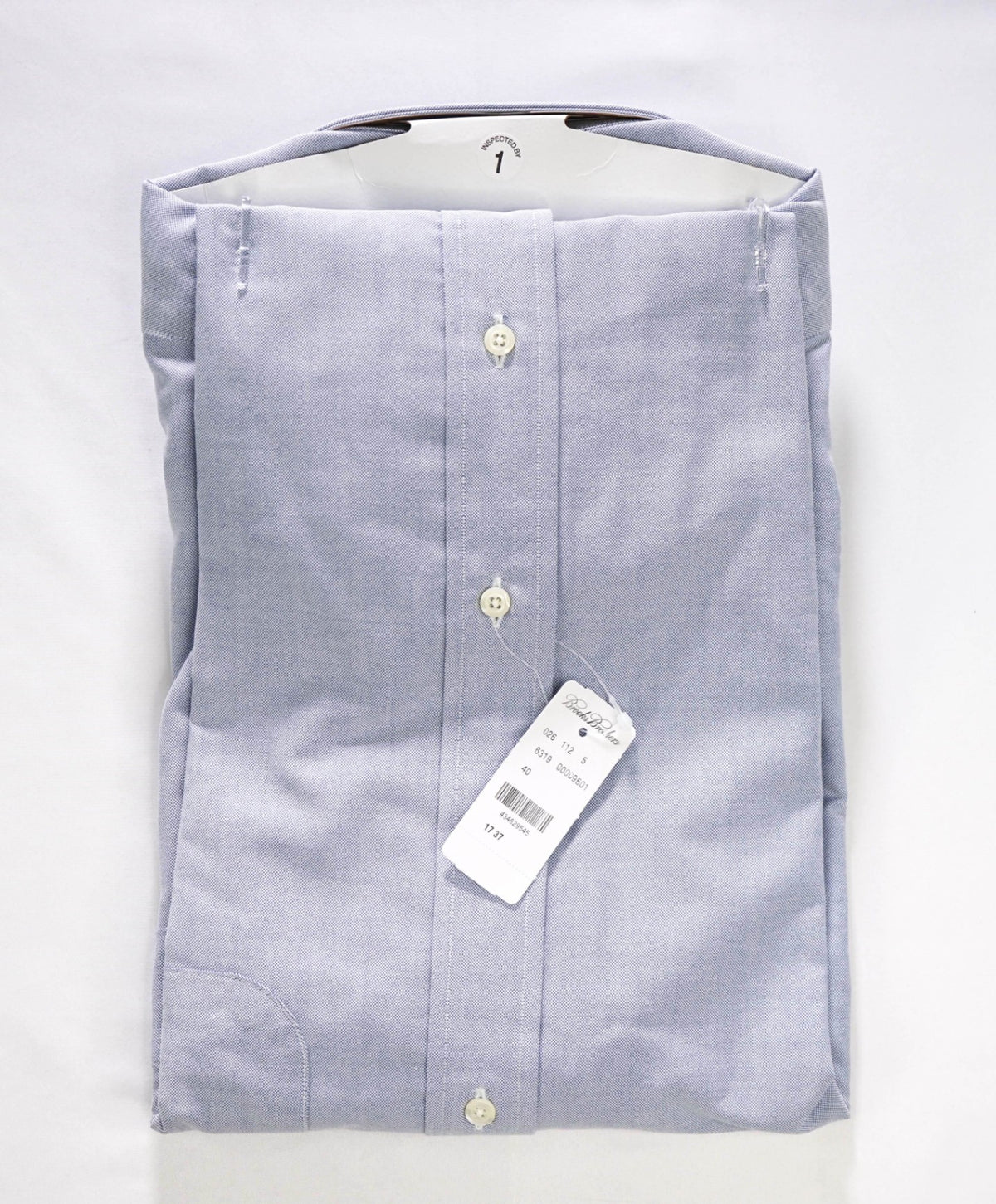 $198 BROOKS BROTHERS - Blue NON-IRON MAKERS & MERCHANTS Shirt - 17 - 37