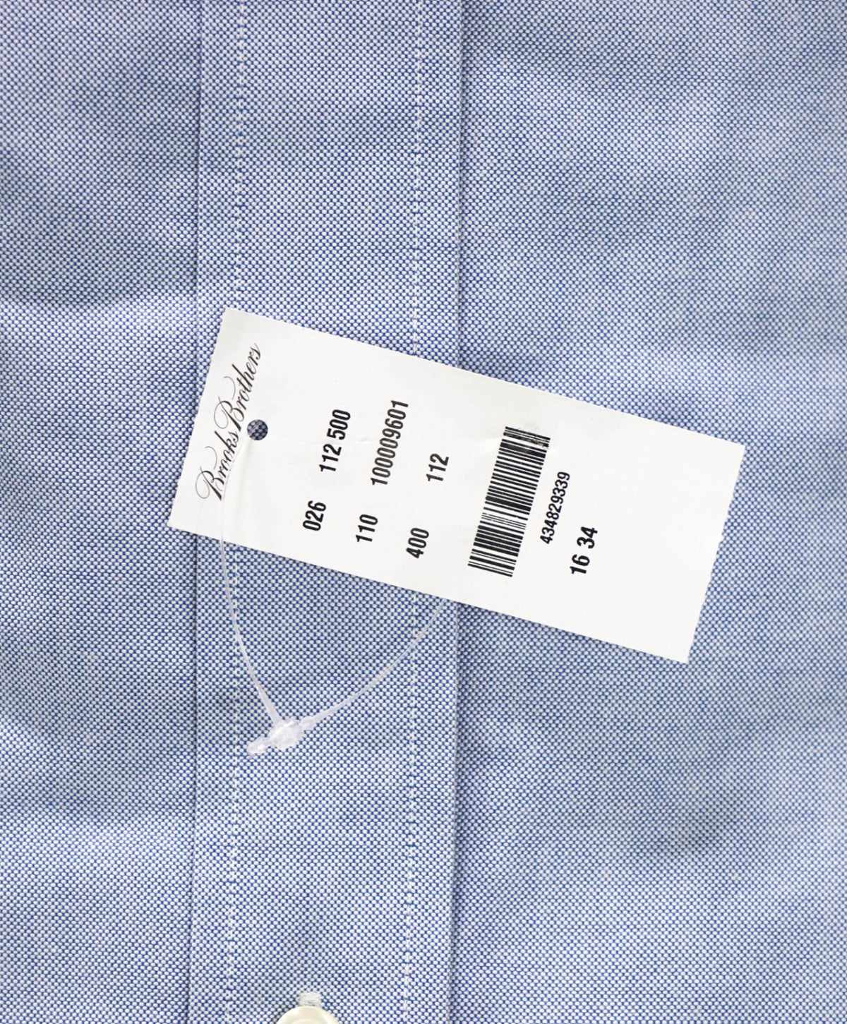 $198 BROOKS BROTHERS - Blue NON-IRON MAKERS & MERCHANTS Shirt - 16 - 34