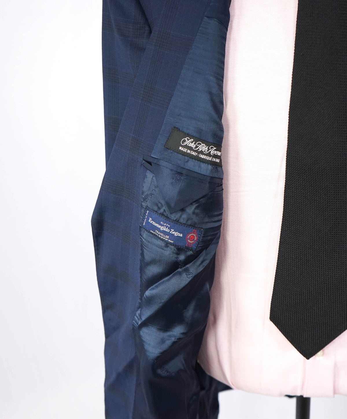 $995 - ZEGNA Traveller Cloth for SFA - Navy Wool Blazer - 46L