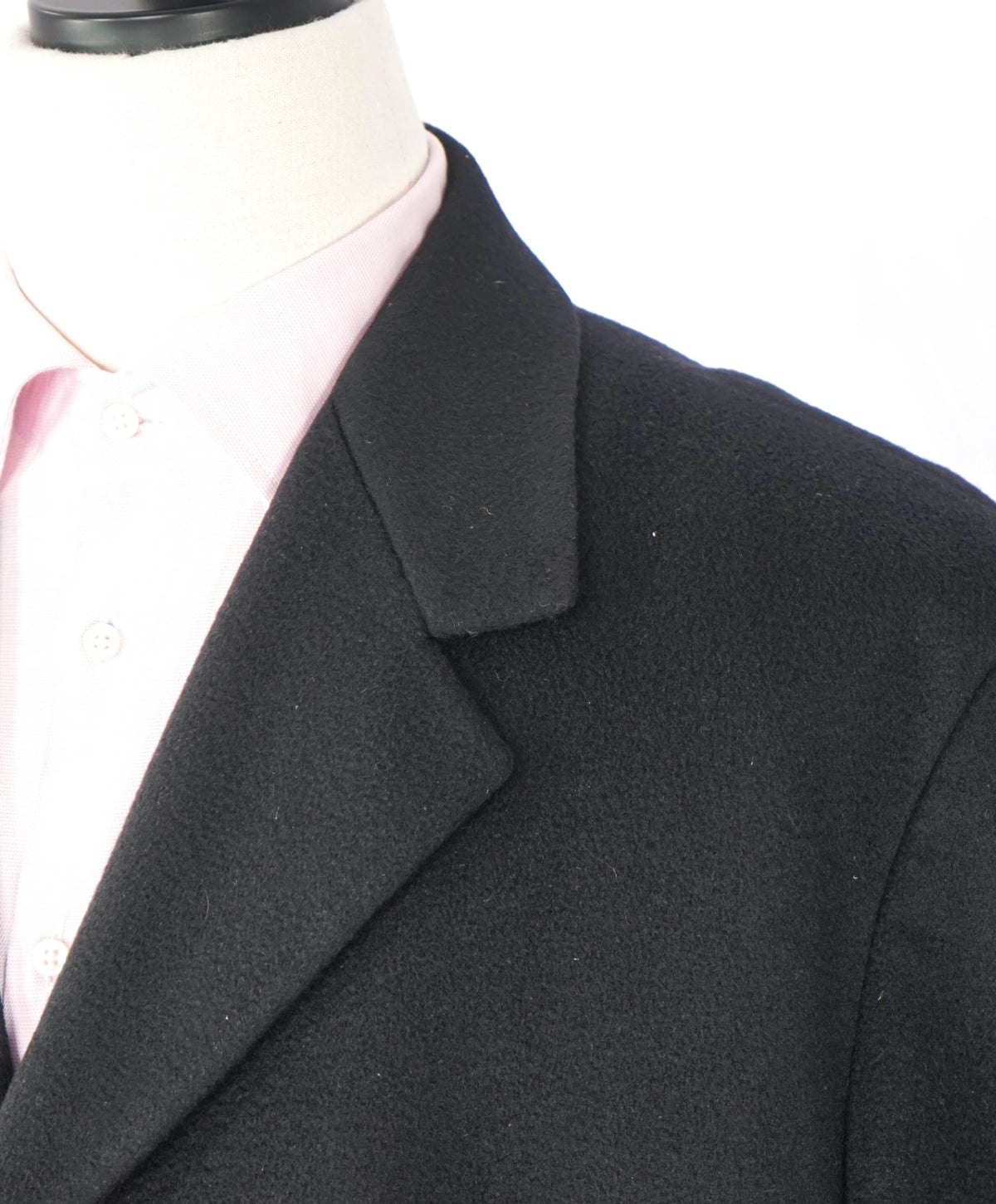 $1,998 LORO PIANA - SFA - Black 100% Pure Cashmere Topcoat - 42R