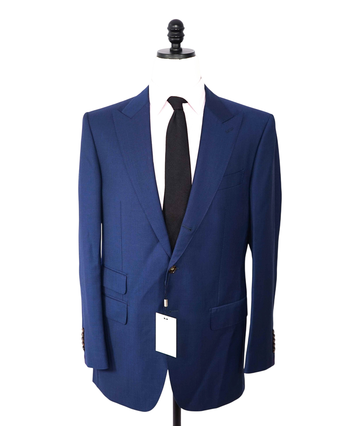 $700 SUITSUPPLY - ZIGNONE Navy Super 120's Peak Lapel Suit - 44L
