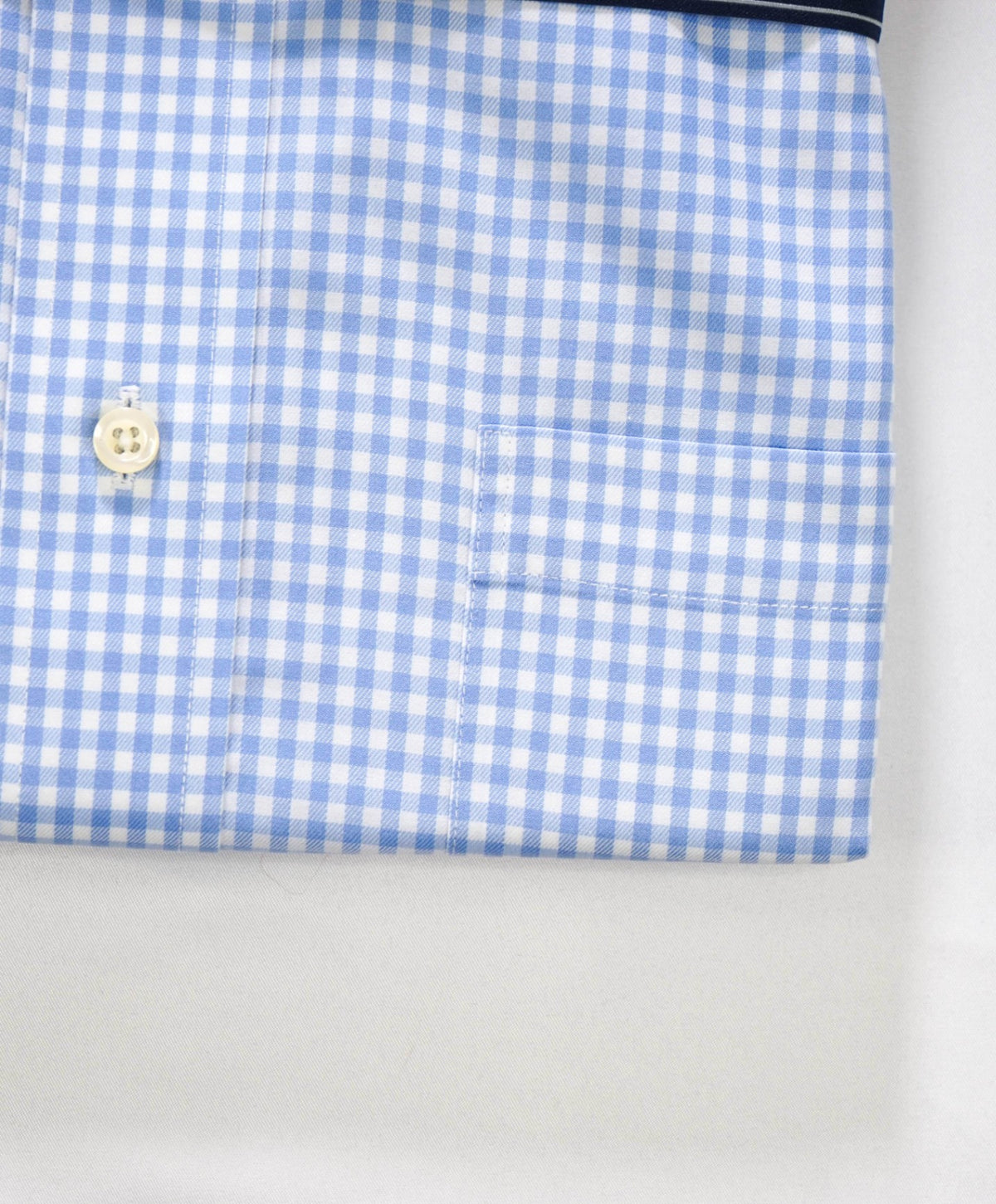 $128 BROOKS BROTHERS - Blue Gingham NON-IRON Shirt - 16.5 - 34