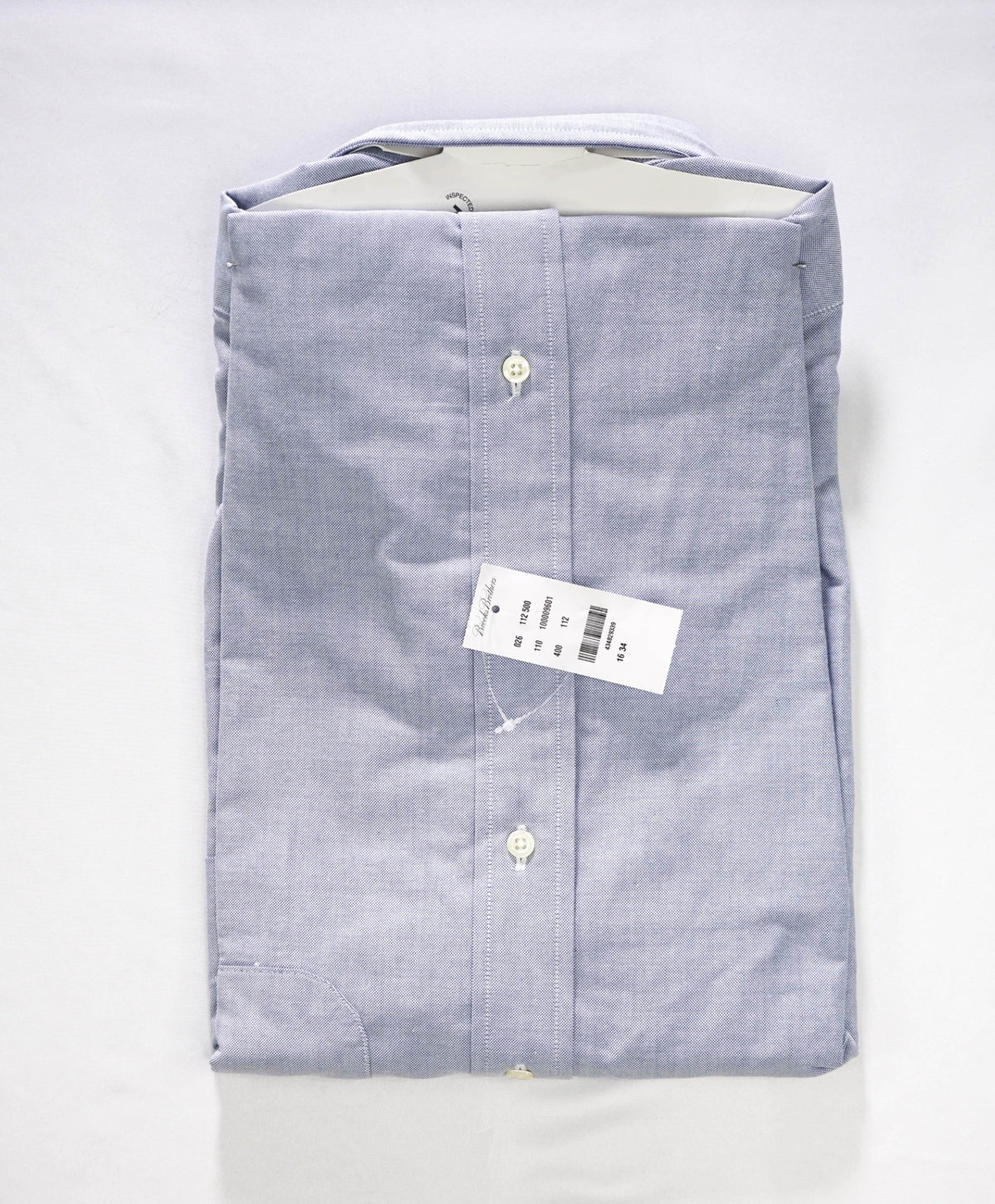 $198 BROOKS BROTHERS - Blue NON-IRON MAKERS & MERCHANTS Shirt - 16 - 34