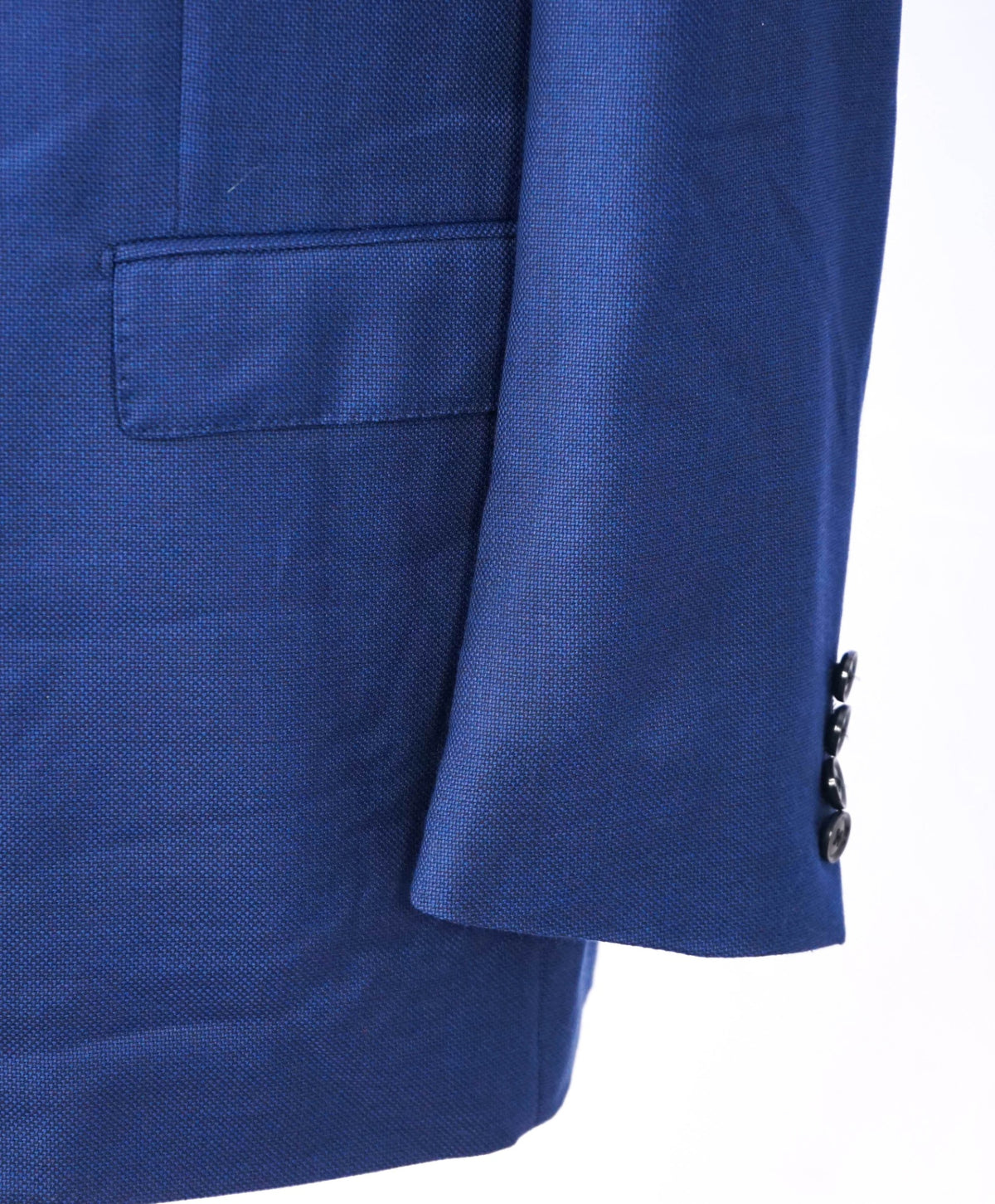 $3,295 ZEGNA - Blue Birdseye Wool/Silk "ACHILLFARM" Blazer - 46R