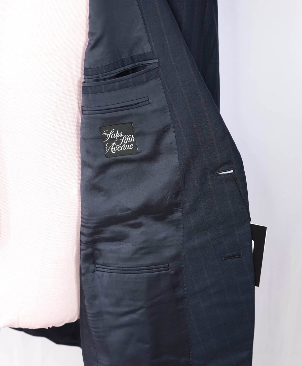 $3,250 ZEGNA - Navy Stripe "TROFEO 600" Wool/Silk Blazer - 42R