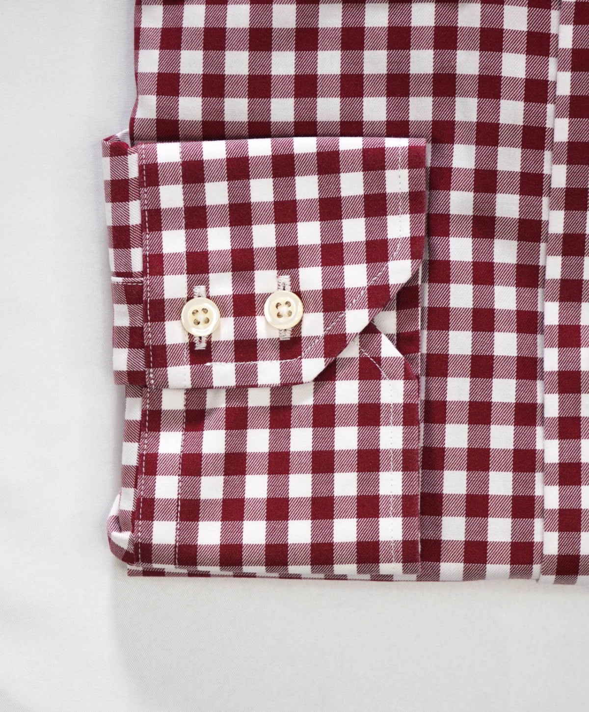 $128 BROOKS BROTHERS - Red Gingham NON-IRON Shirt - 15.5 - 35
