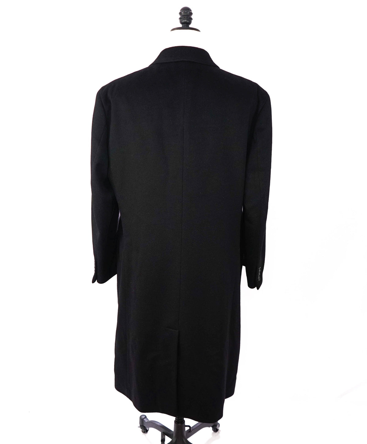 $1,998 LORO PIANA - SFA - Black 100% Pure Cashmere Topcoat - 42R
