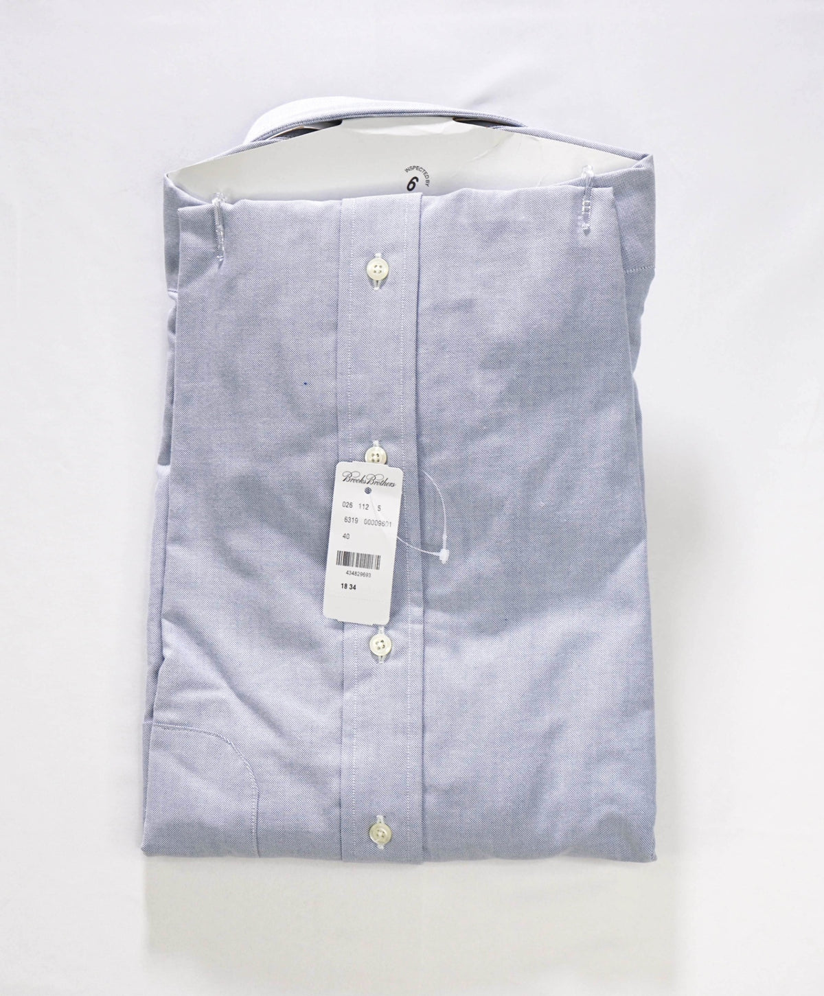 $198 BROOKS BROTHERS - Blue NON-IRON MAKERS & MERCHANTS Shirt - 18 - 34