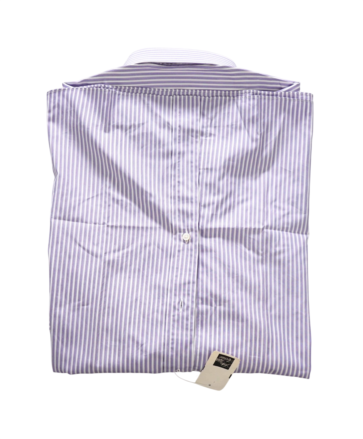 $795 BRIONI - Purple Stripe Shirt - 16.5 - 42