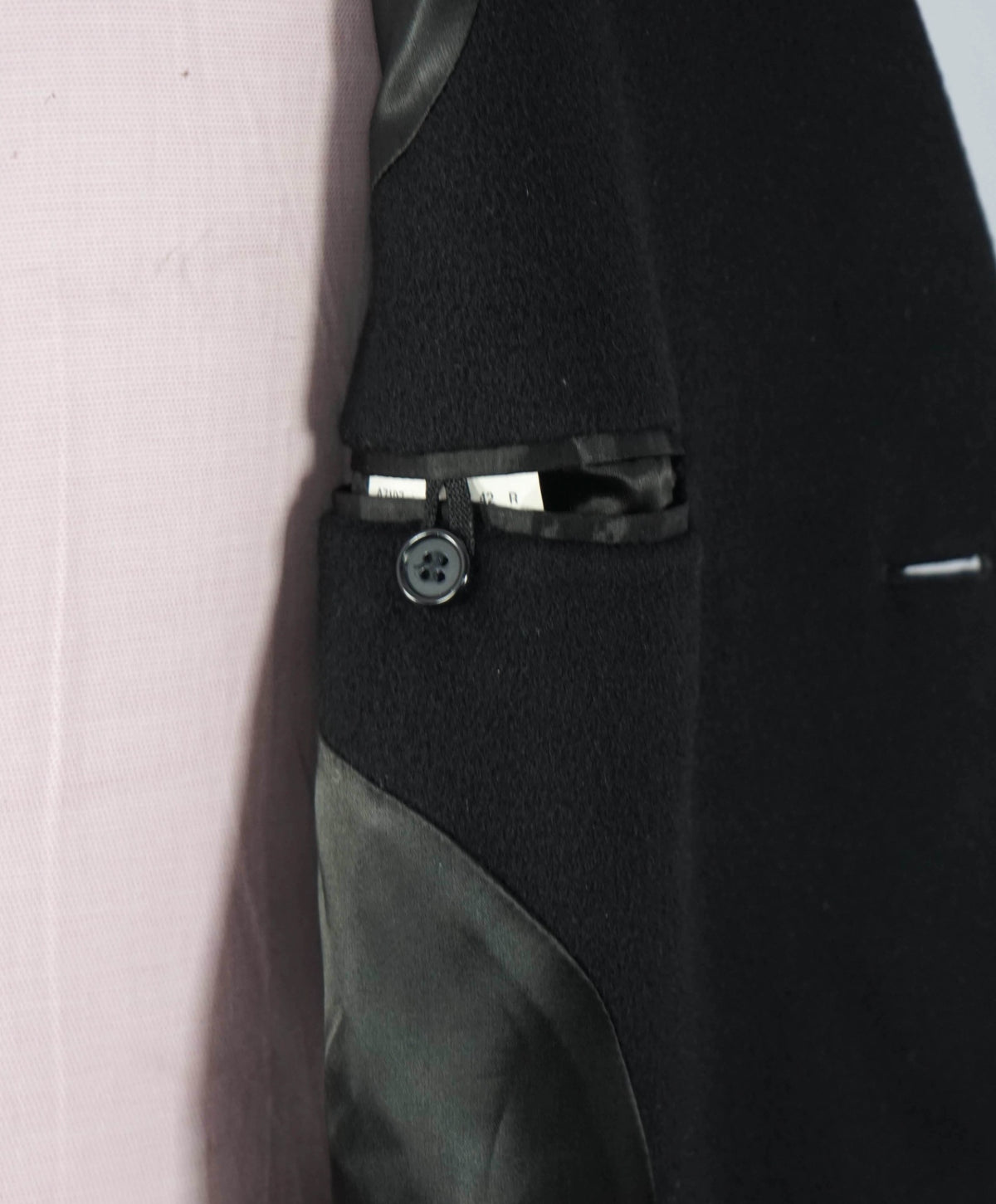 $1,998 LORO PIANA - SFA - Black 100% Pure Cashmere Topcoat - 42R