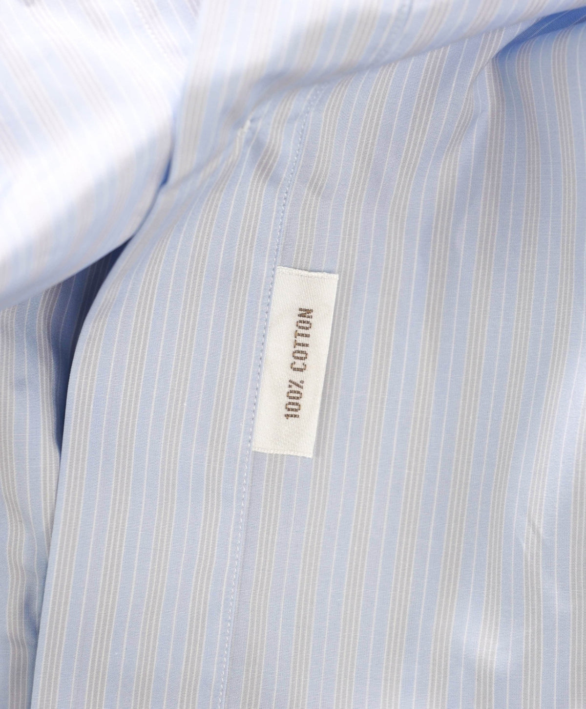 $795 BRIONI - Blue/Gray Stripe Shirt - 16.5 - 42