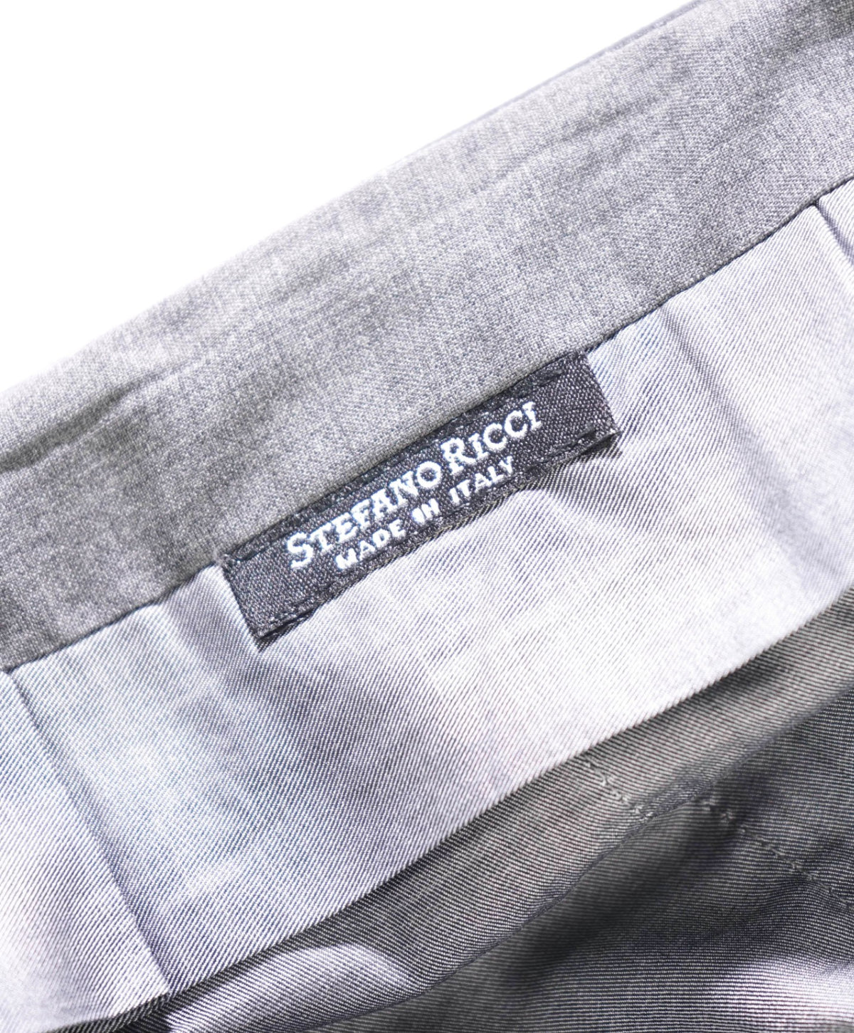 $1,450 STEFANO RICCI - Gray Wool/Cashmere Pants - 40W